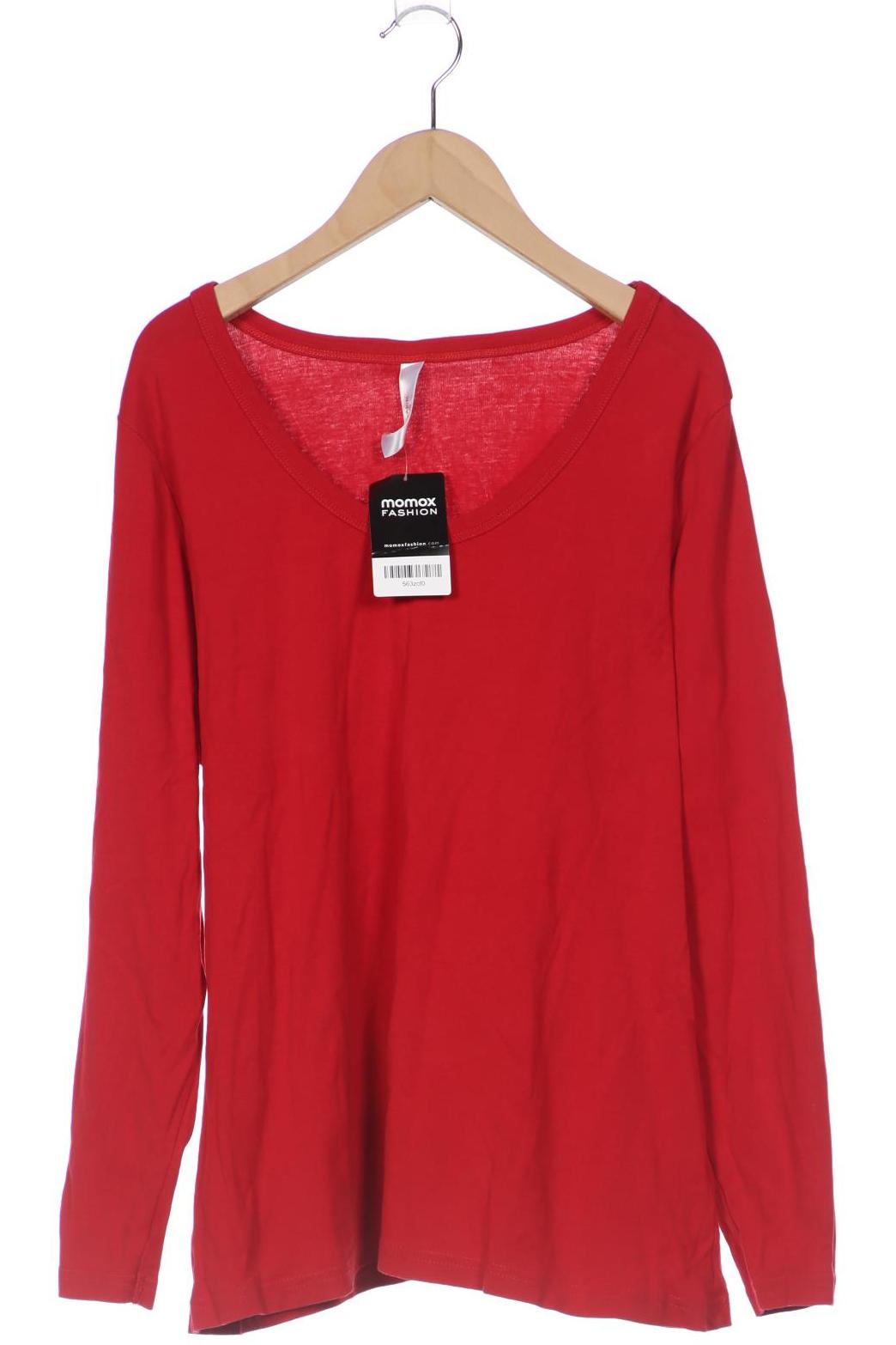 

sheego Damen Langarmshirt, rot, Gr. 44