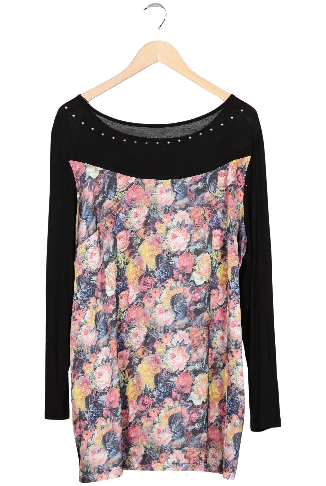 

sheego Damen Langarmshirt, schwarz, Gr. 44