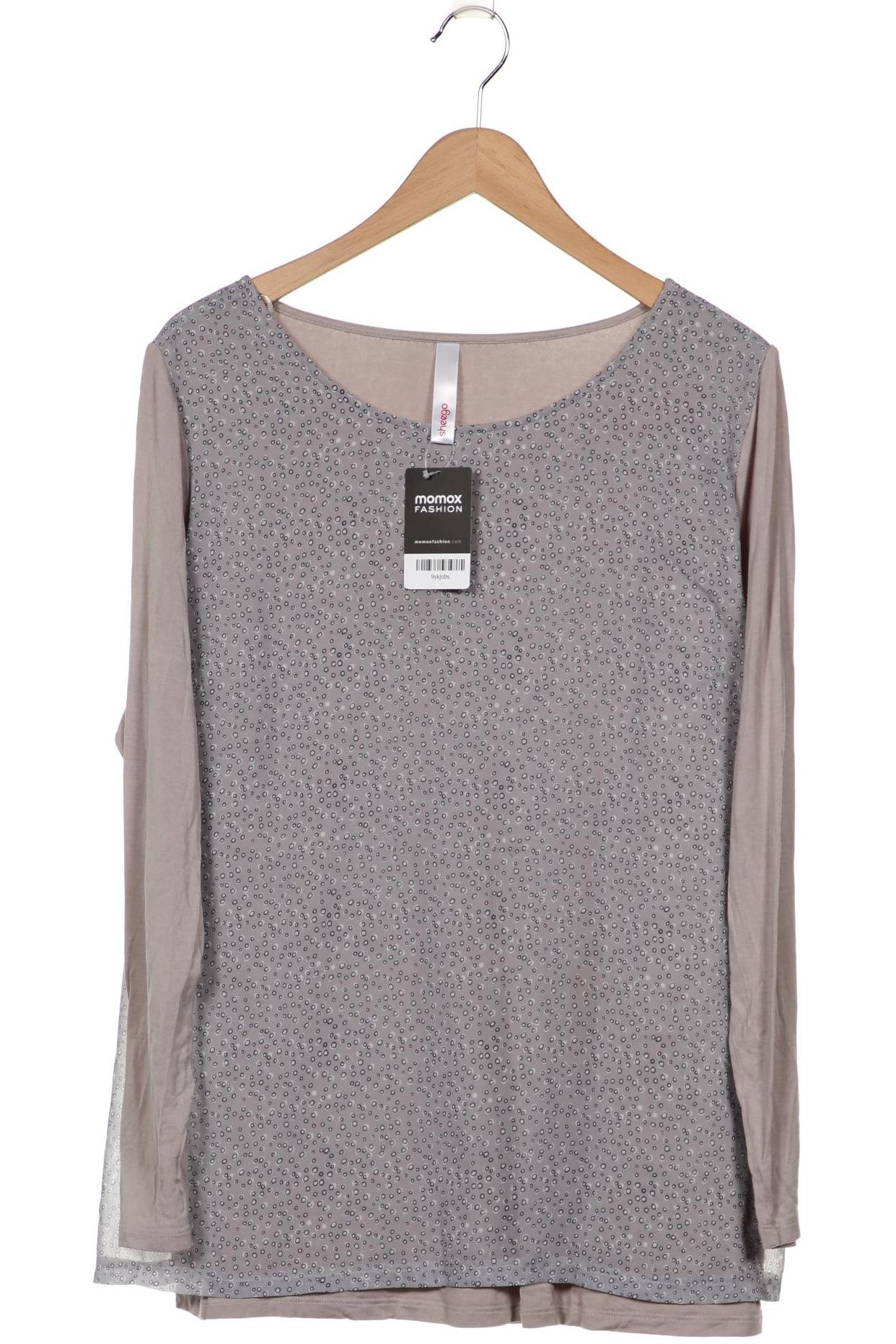 

sheego Damen Langarmshirt, grau, Gr. 44