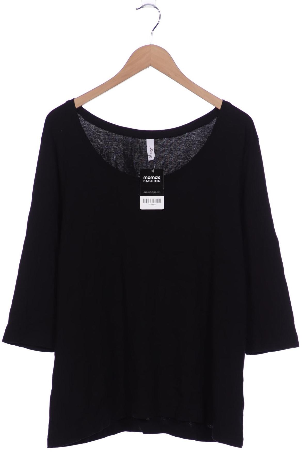 

sheego Damen Langarmshirt, schwarz, Gr. 48