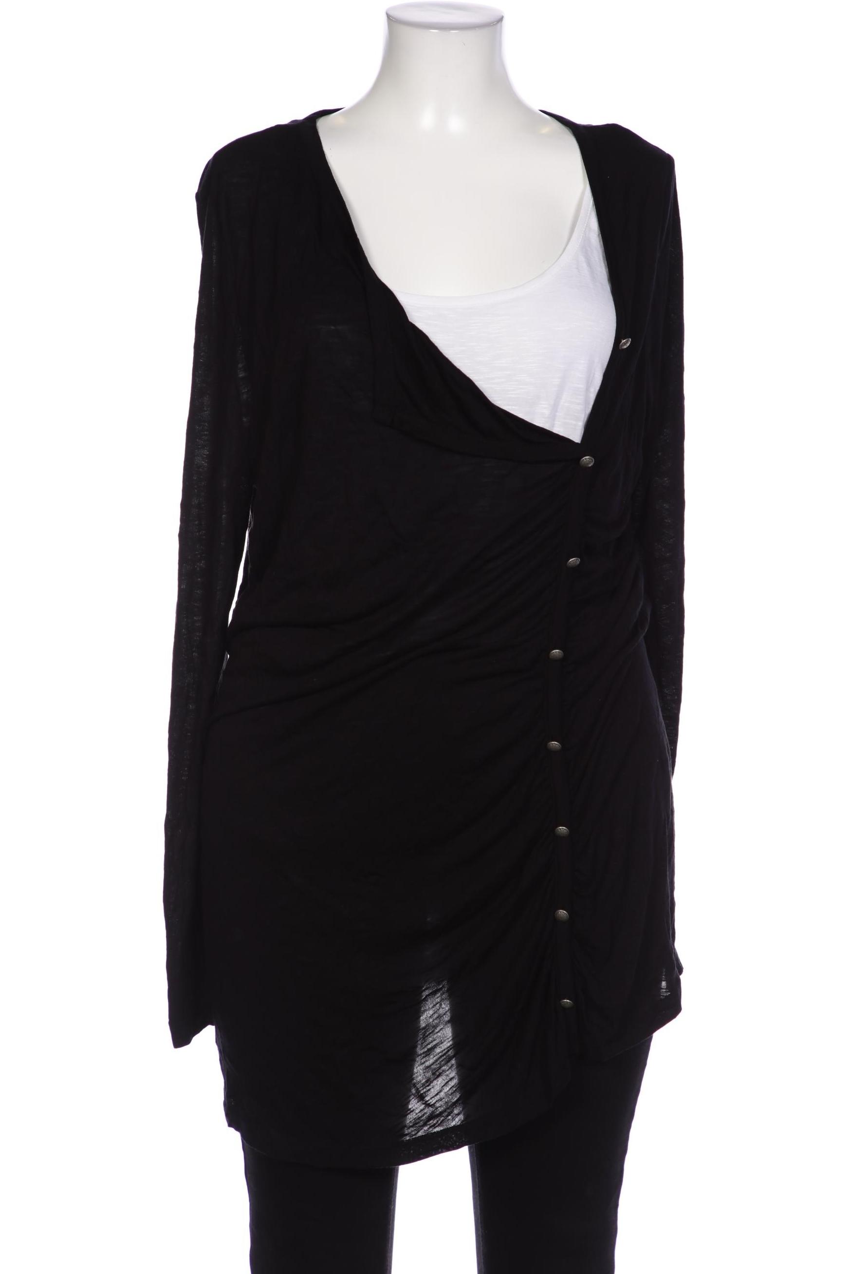 

sheego Damen Langarmshirt, schwarz, Gr. 44