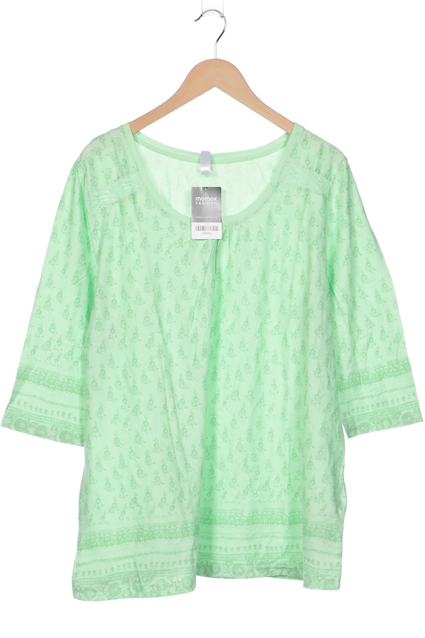 

sheego Damen Langarmshirt, hellgrün, Gr. 48