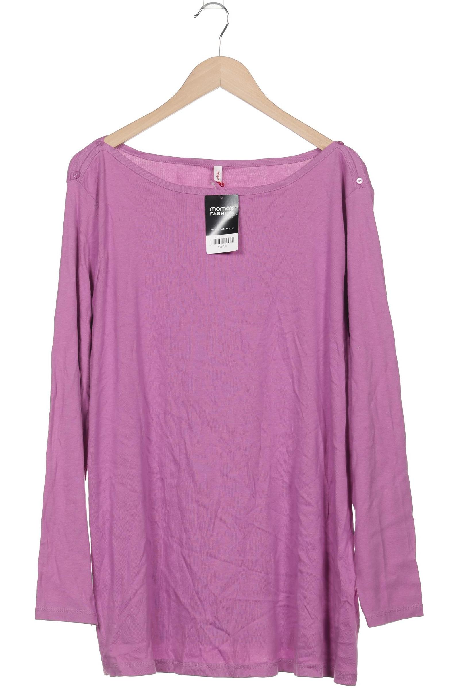 

sheego Damen Langarmshirt, pink, Gr. 52