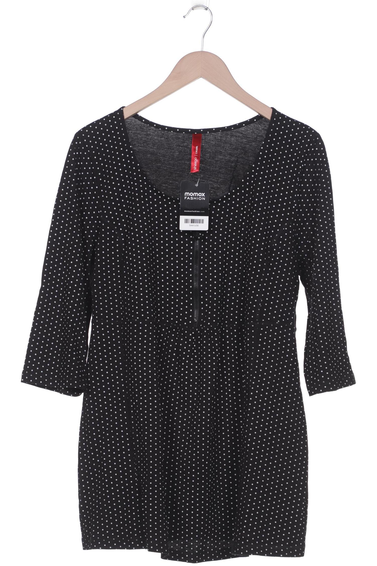 

sheego Damen Langarmshirt, schwarz