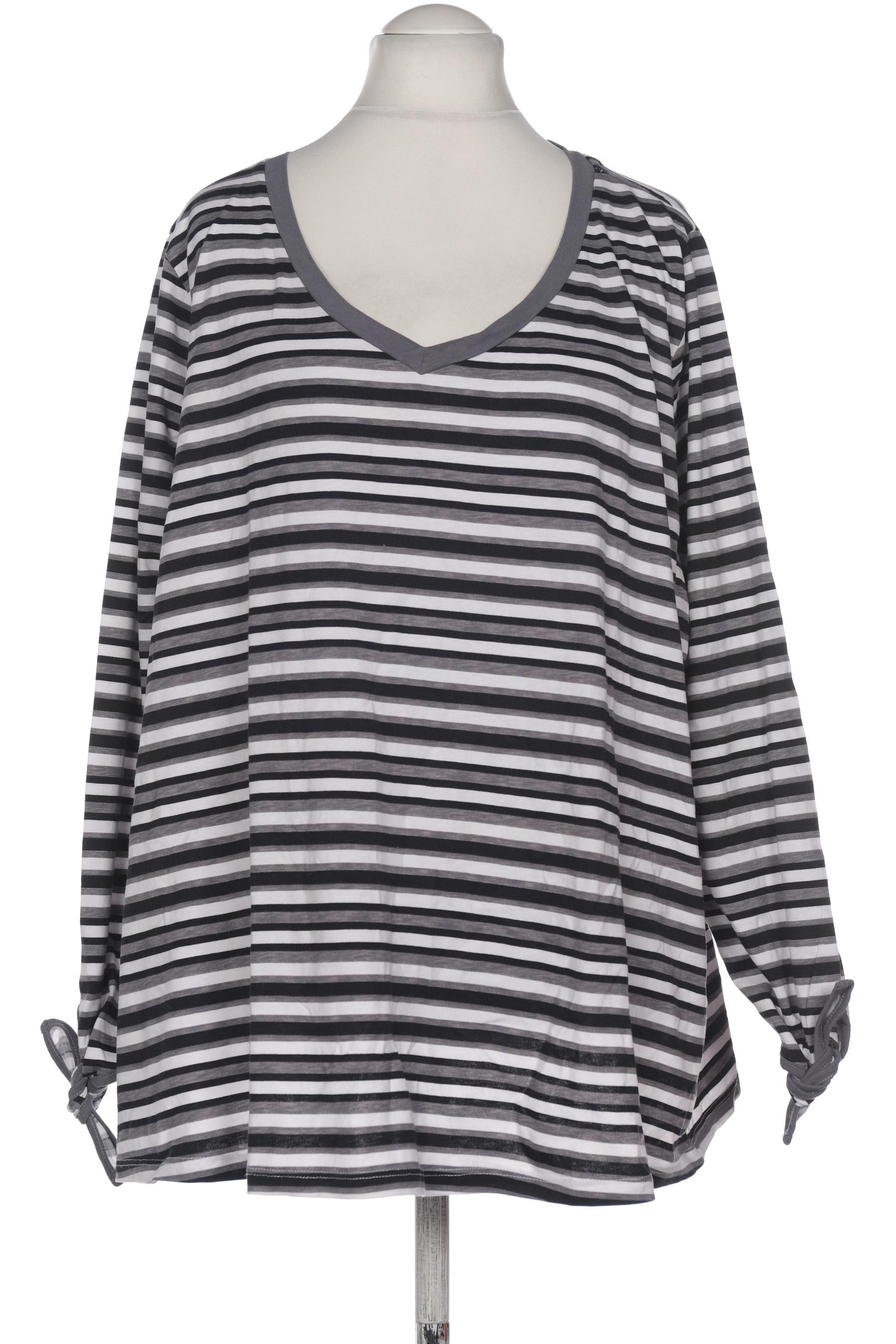 

sheego Damen Langarmshirt, grau, Gr. 52