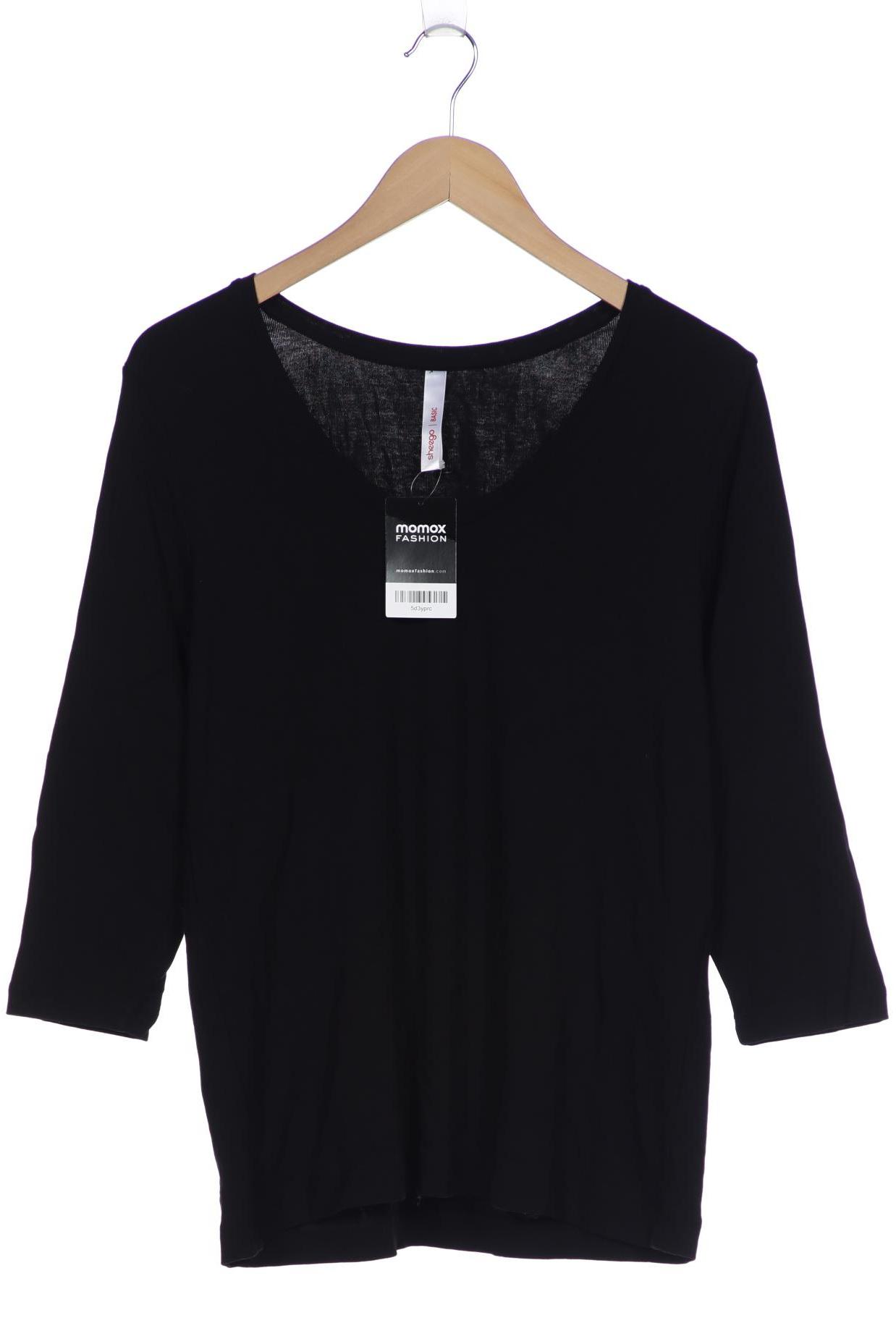 

sheego Damen Langarmshirt, schwarz