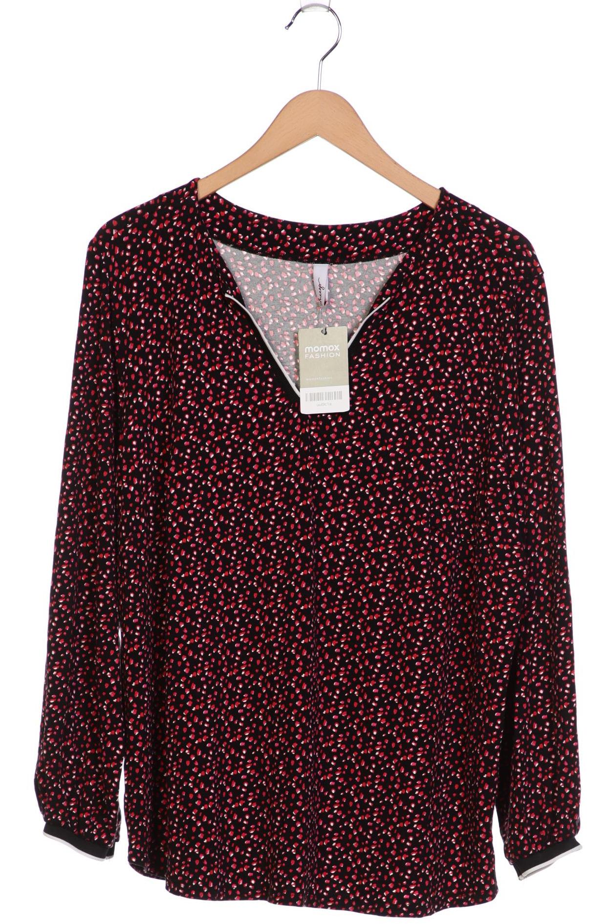 

sheego Damen Langarmshirt, schwarz, Gr. 46
