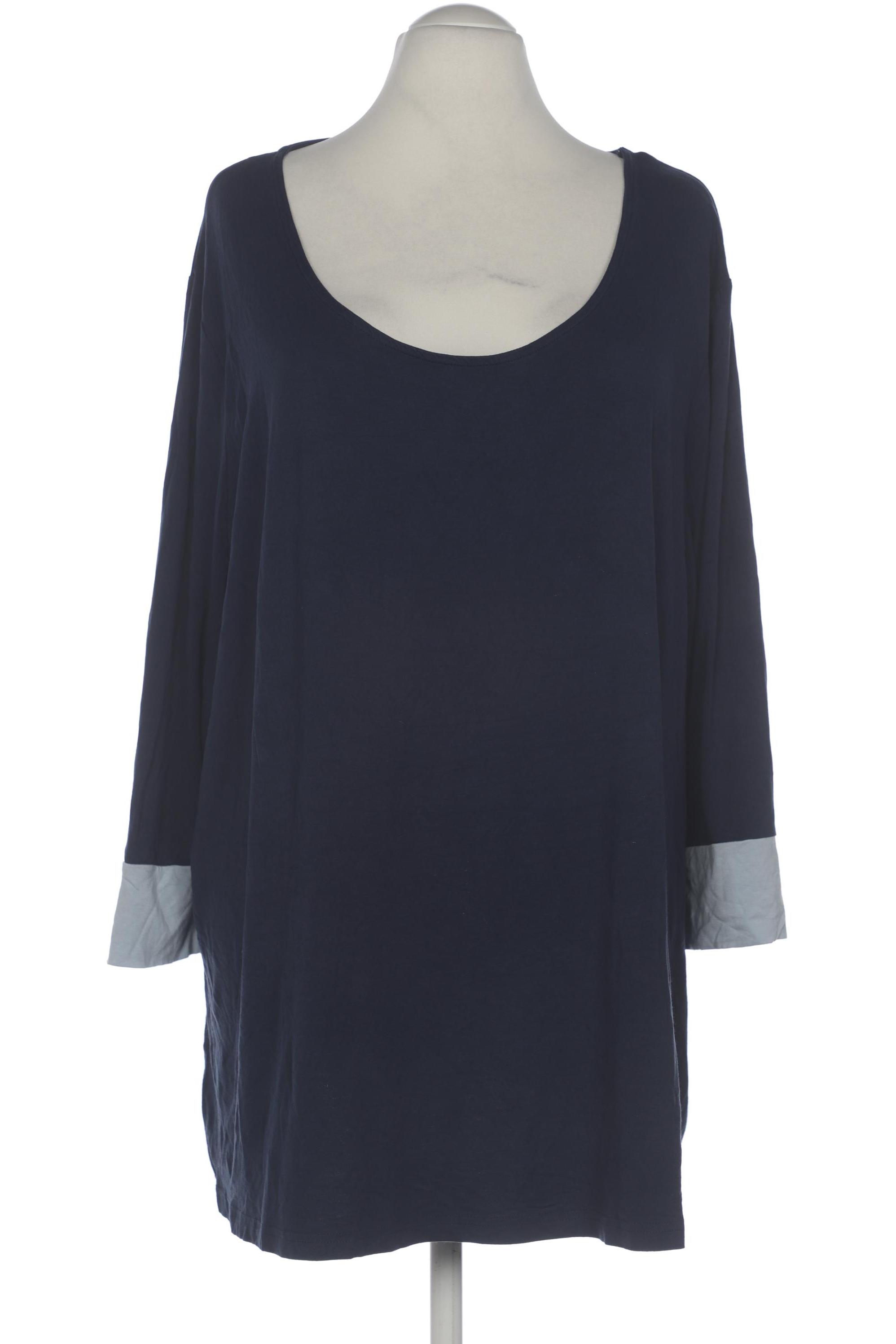 

sheego Damen Langarmshirt, marineblau, Gr. 56