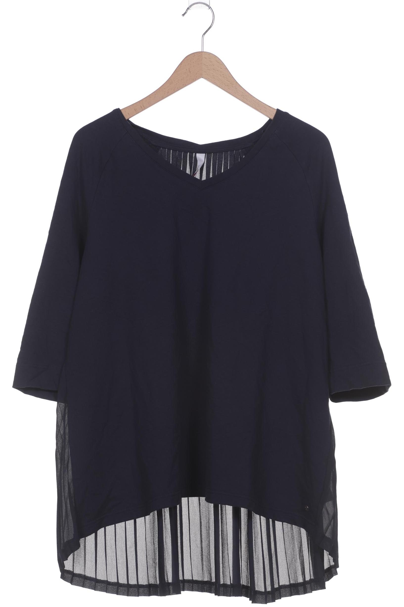 

sheego Damen Langarmshirt, marineblau, Gr. 44