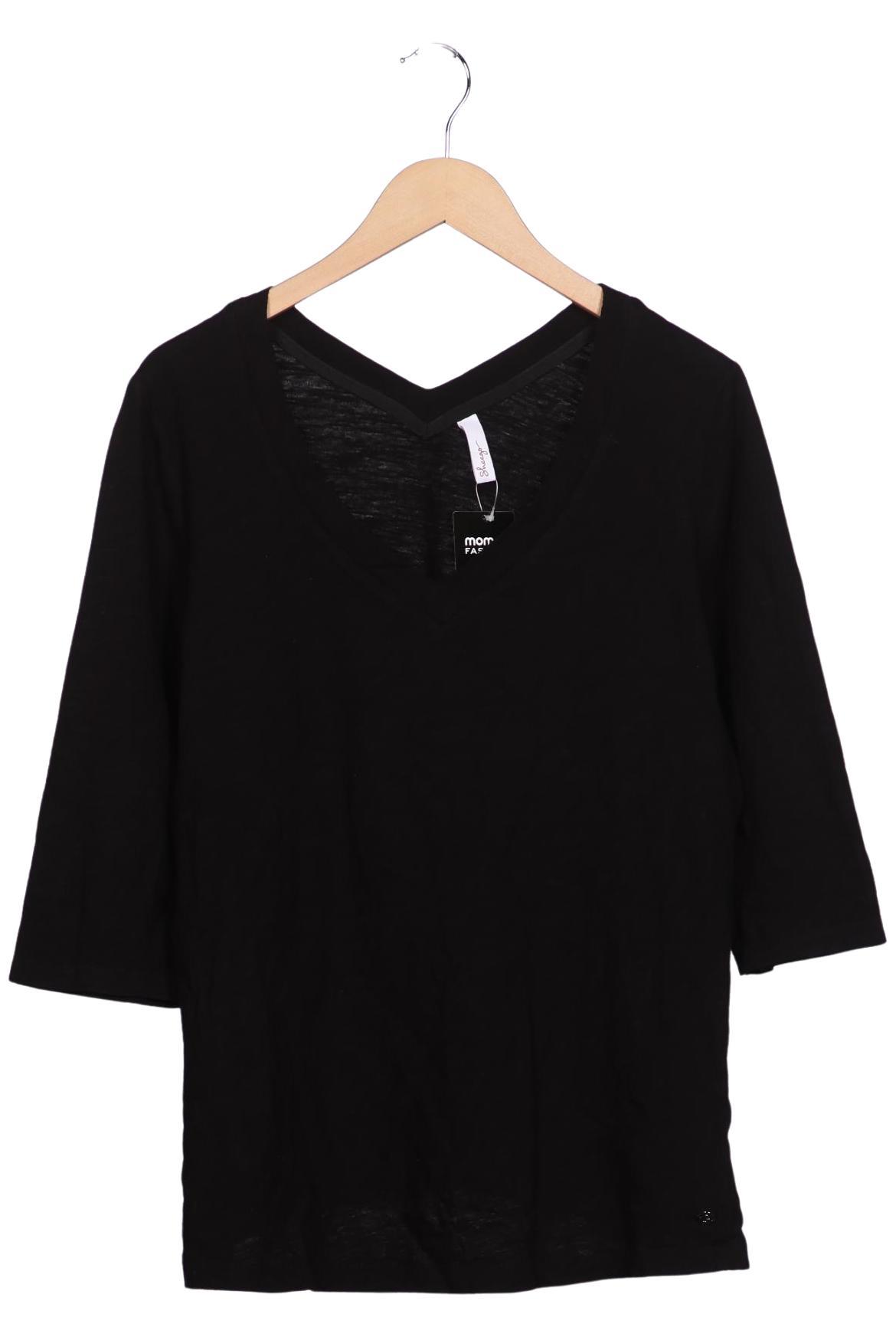 

sheego Damen Langarmshirt, schwarz, Gr. 44