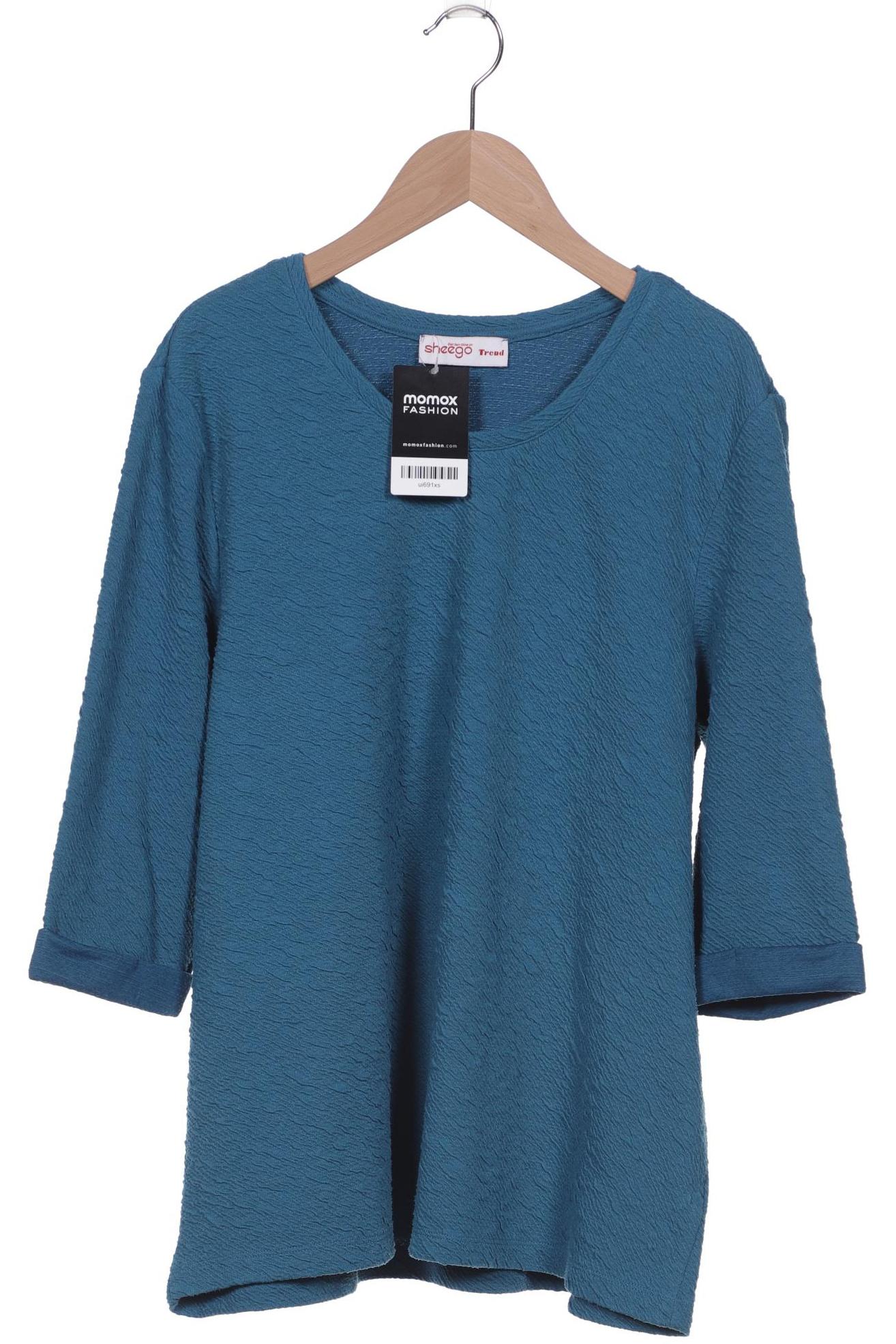 

sheego Damen Langarmshirt, türkis