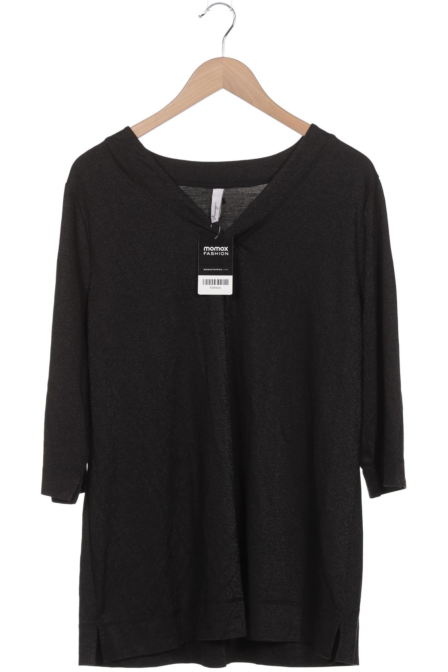 

sheego Damen Langarmshirt, schwarz, Gr. 44
