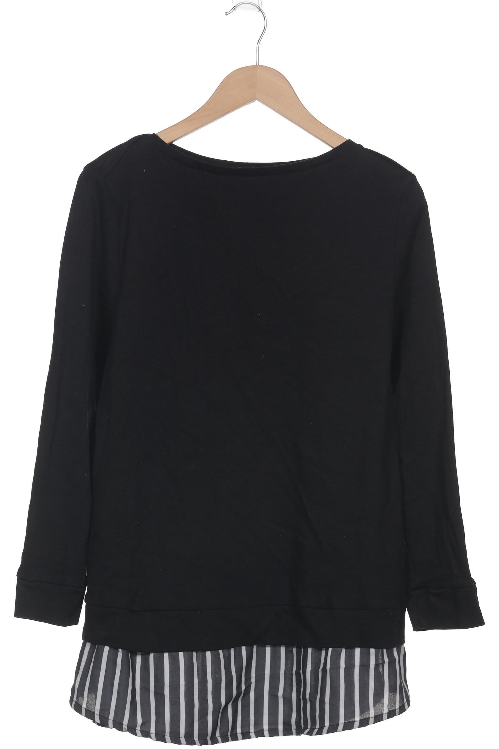 

sheego Damen Langarmshirt, schwarz, Gr. 44