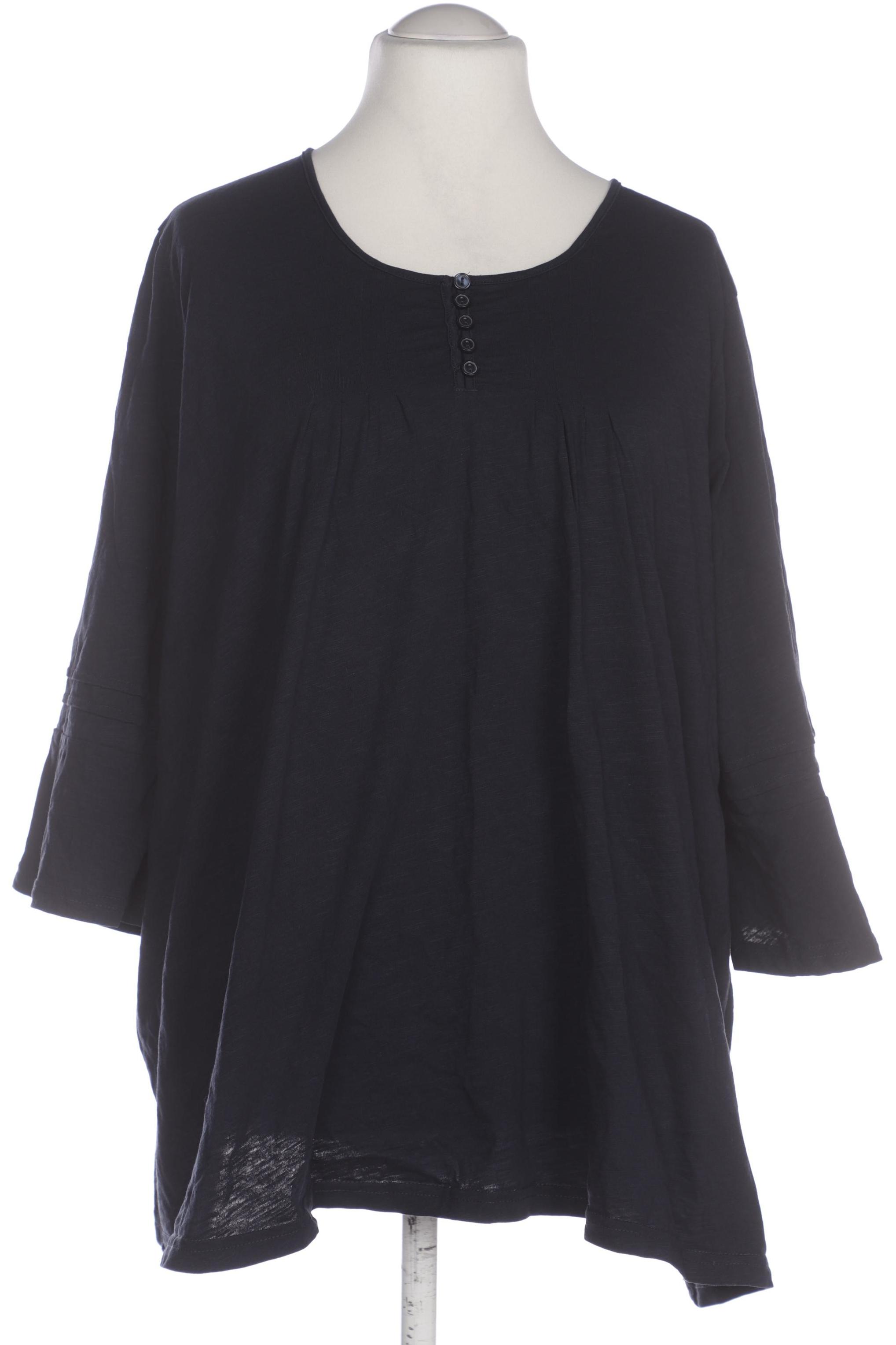 

sheego Damen Langarmshirt, marineblau, Gr. 54