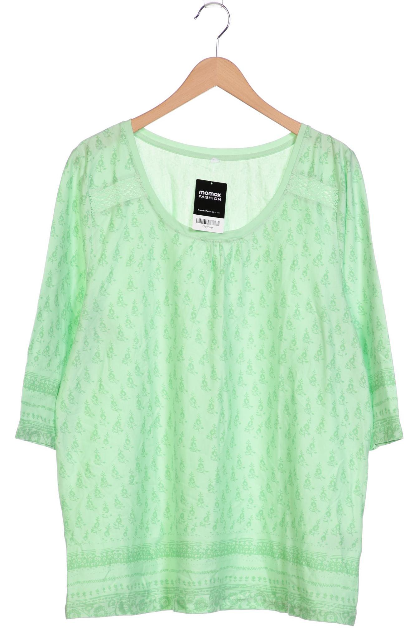 

sheego Damen Langarmshirt, hellgrün, Gr. 48