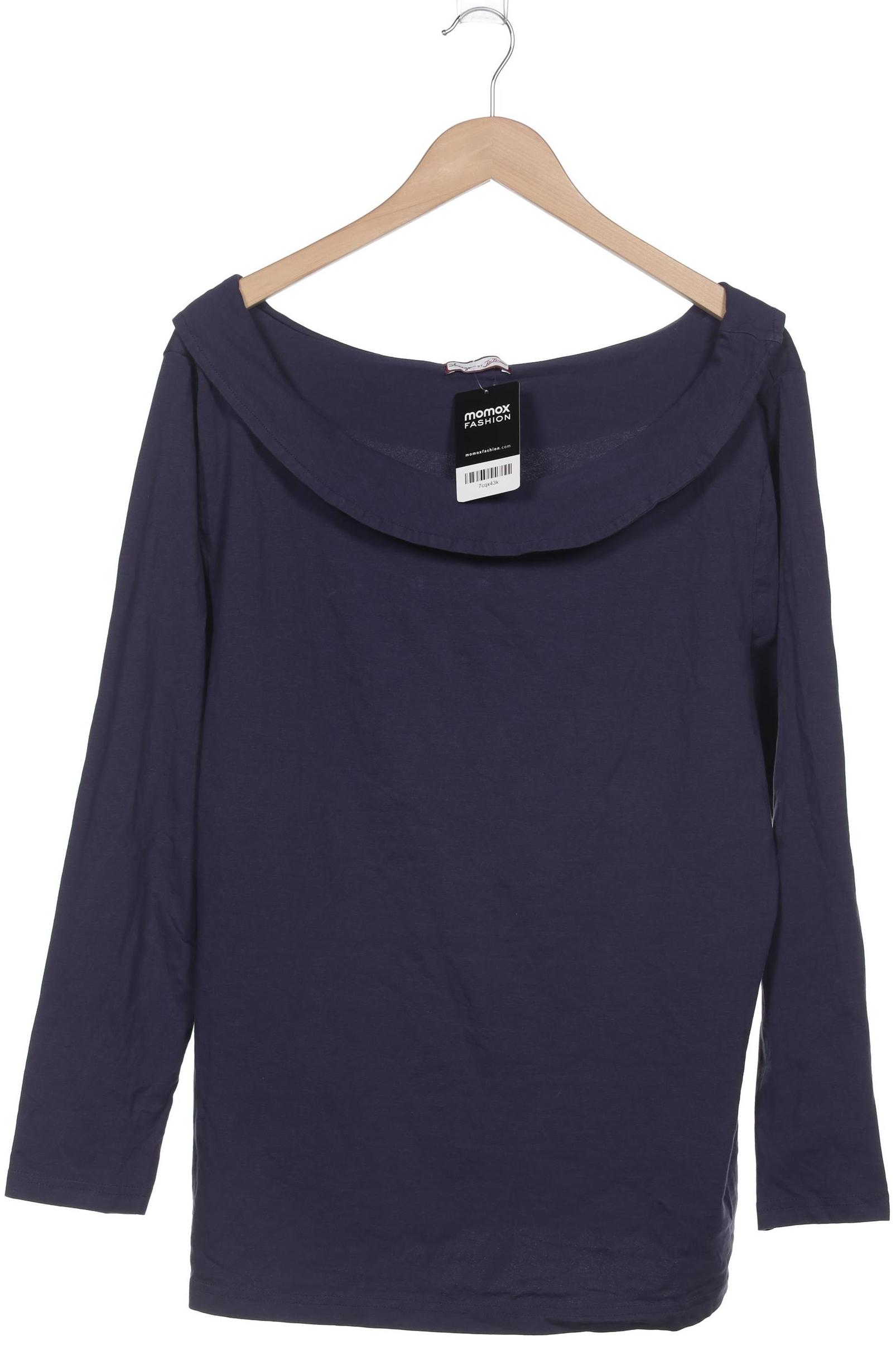 

sheego Damen Langarmshirt, marineblau, Gr. 48
