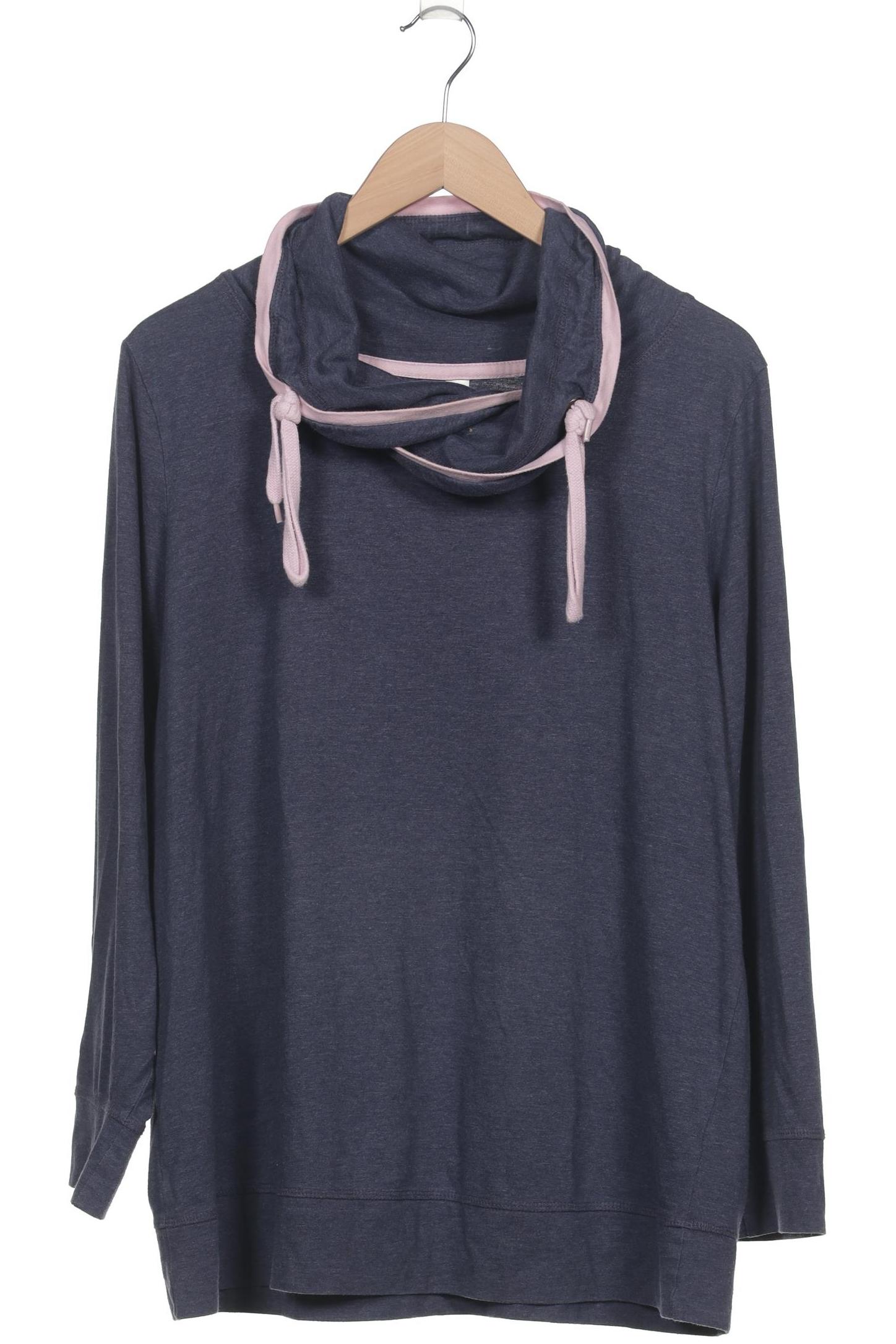 

sheego Damen Langarmshirt, marineblau, Gr. 44