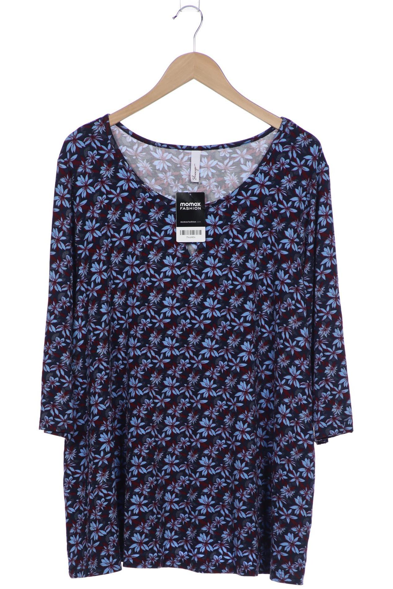 

sheego Damen Langarmshirt, marineblau, Gr. 48