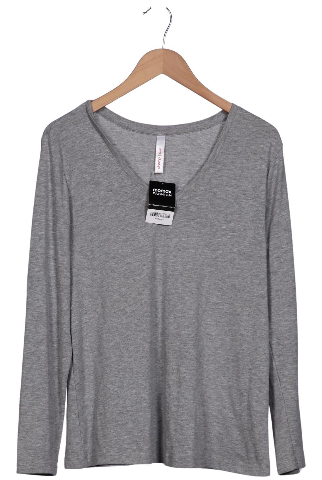 

sheego Damen Langarmshirt, grau, Gr. 44