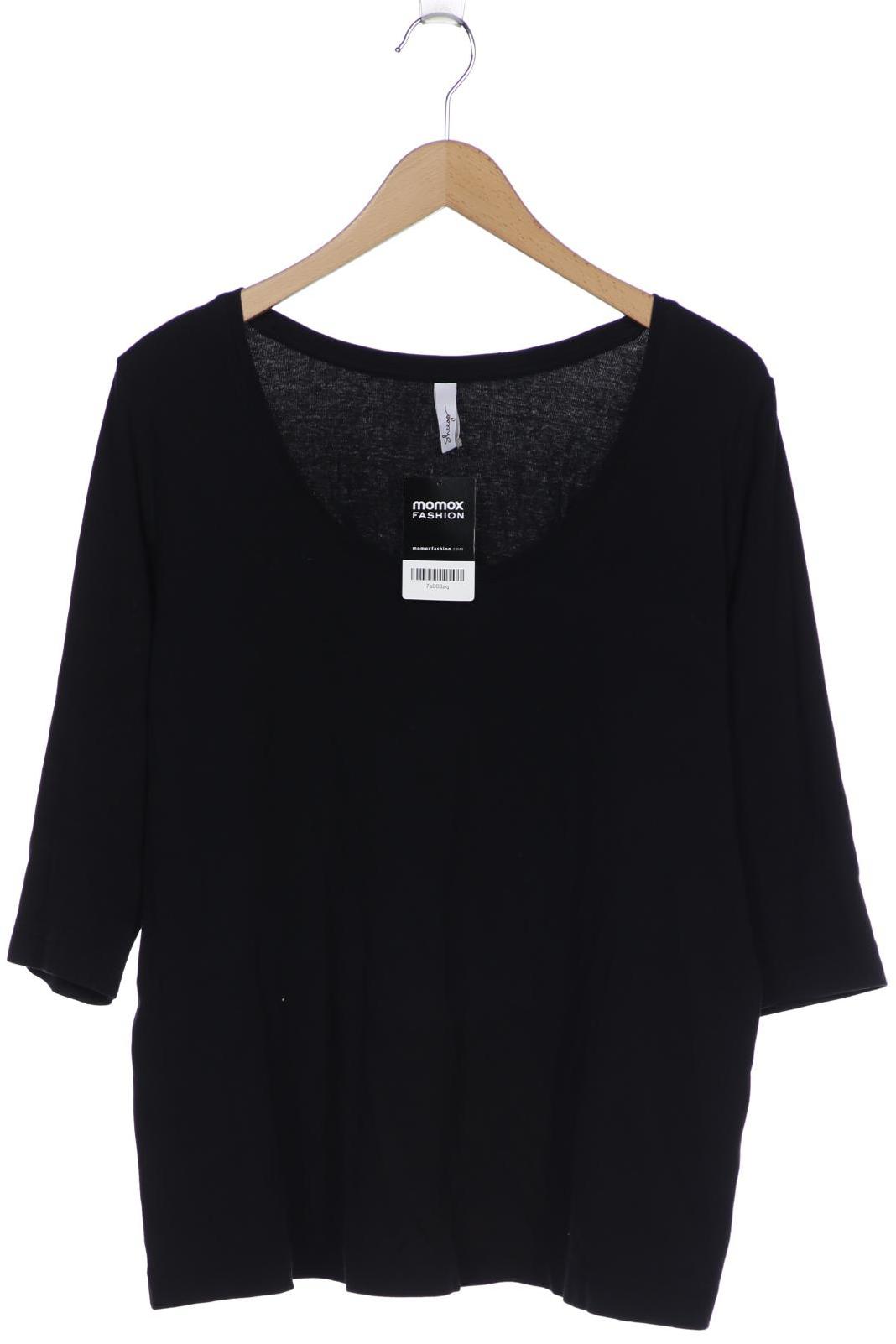 

sheego Damen Langarmshirt, schwarz