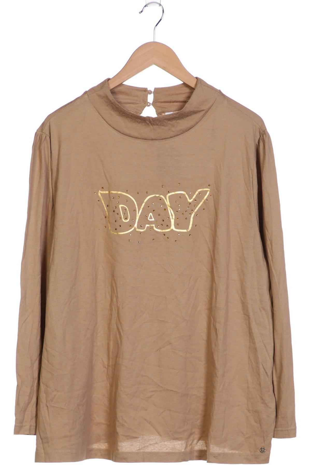 

sheego Damen Langarmshirt, beige, Gr. 48