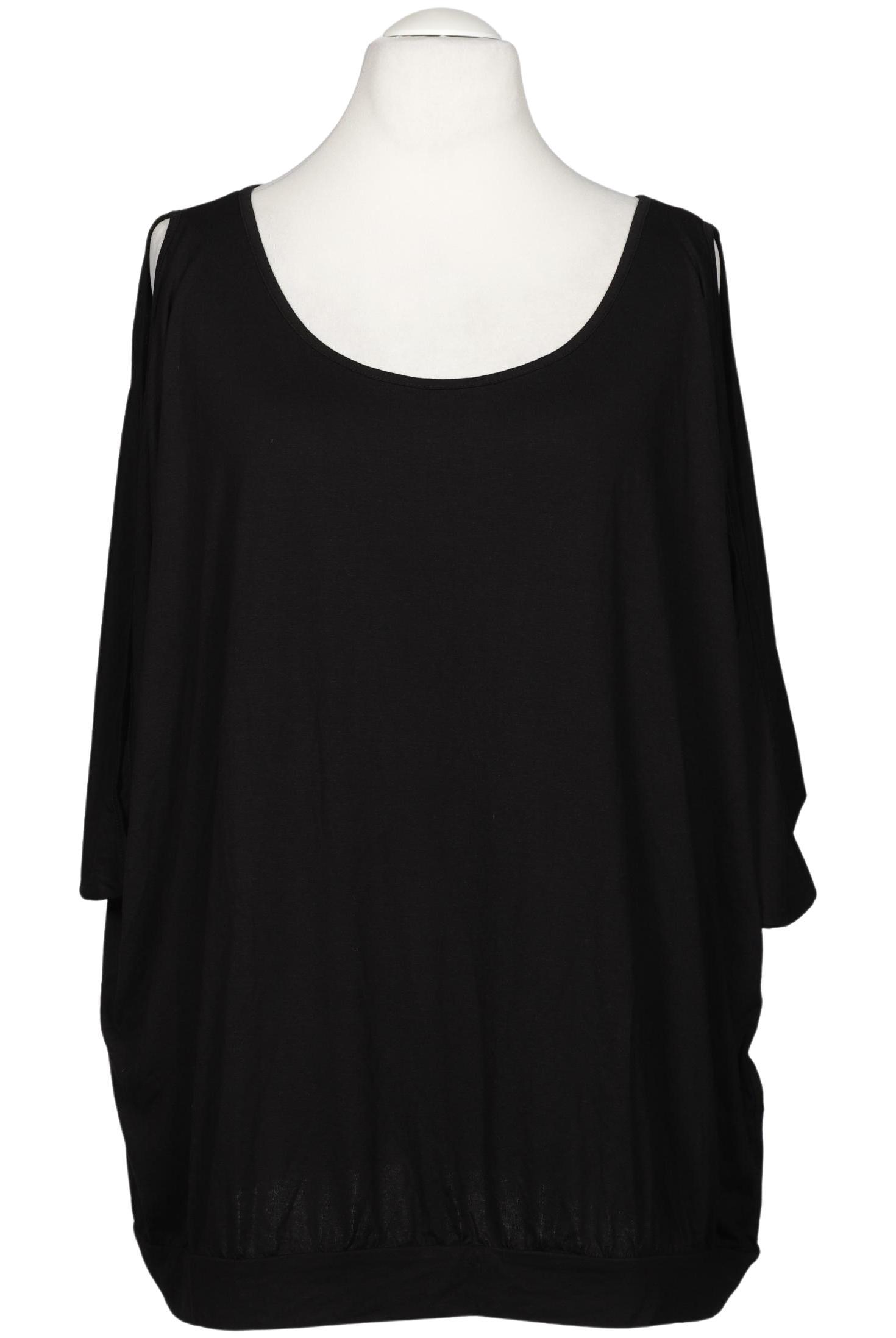 

sheego Damen Langarmshirt, schwarz, Gr. 52