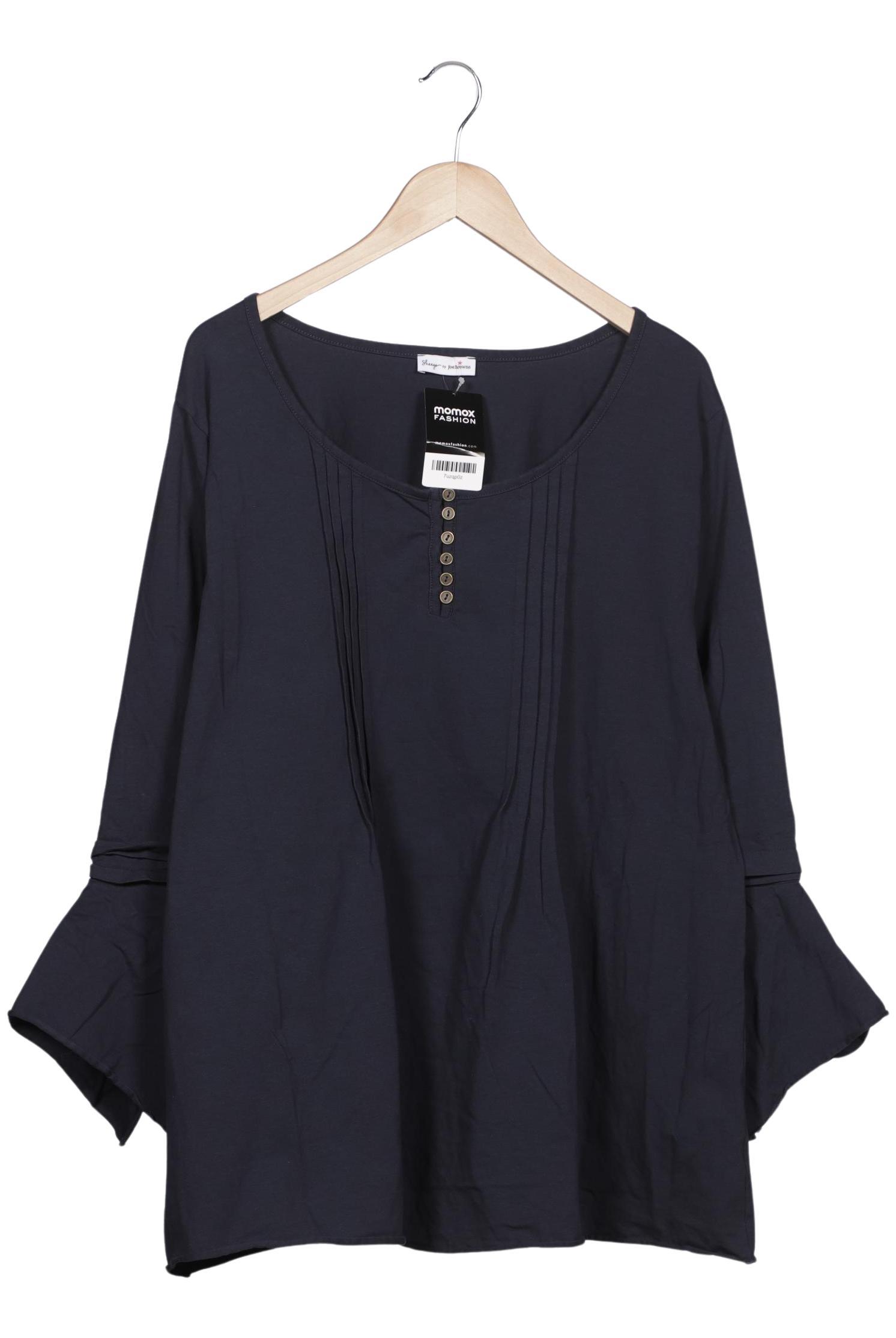 

sheego Damen Langarmshirt, marineblau, Gr. 52