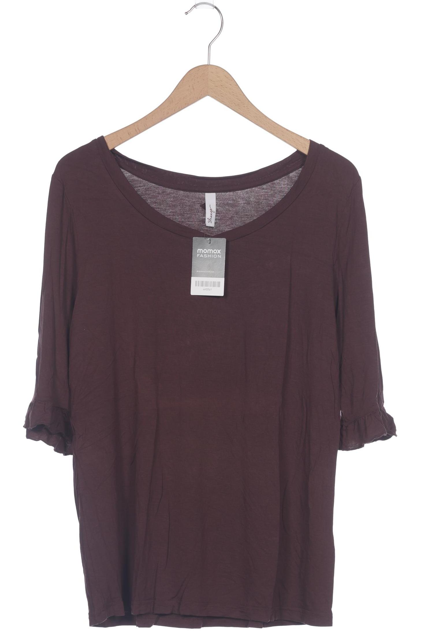

sheego Damen Langarmshirt, bordeaux, Gr. 40