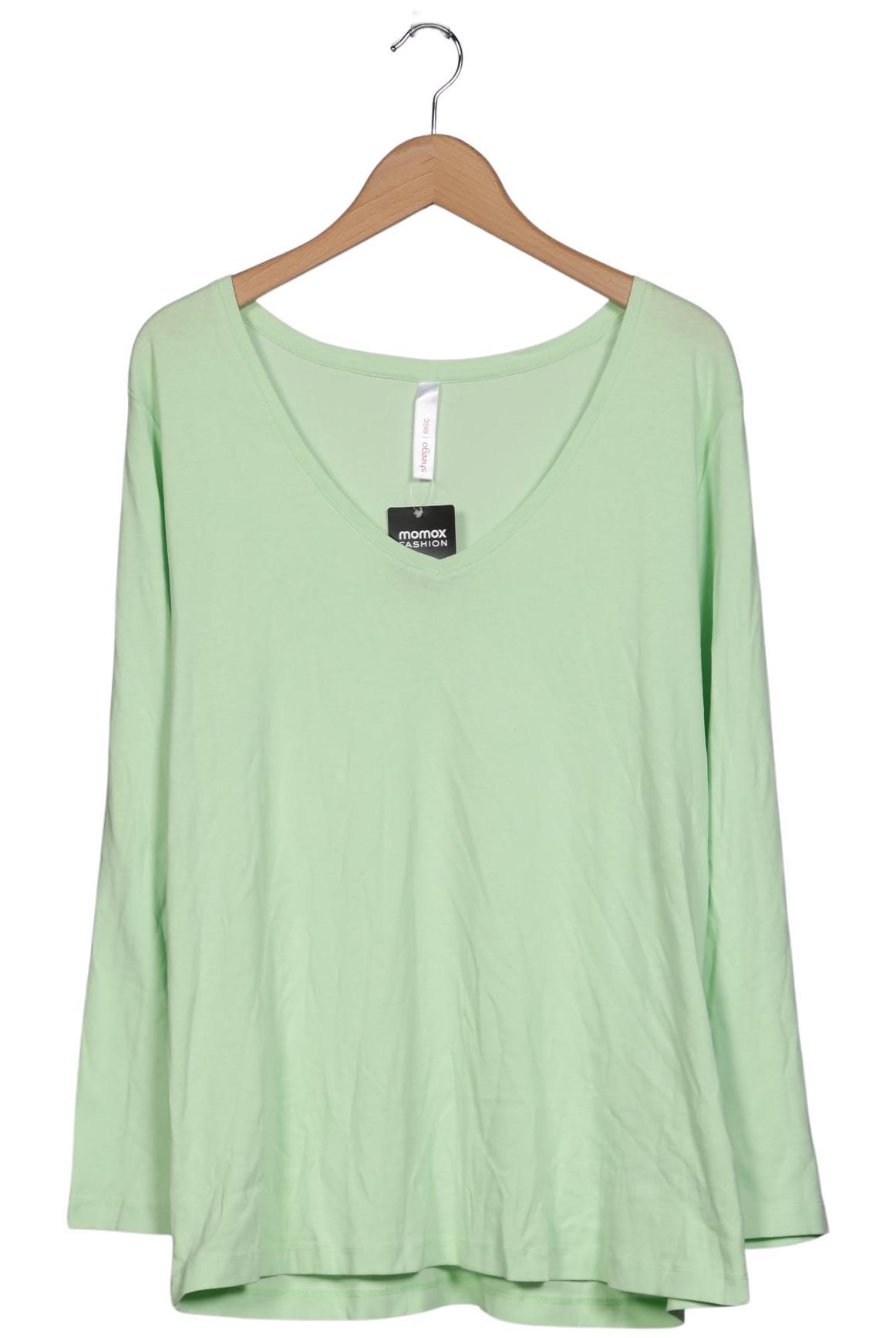 

sheego Damen Langarmshirt, hellgrün, Gr. 48