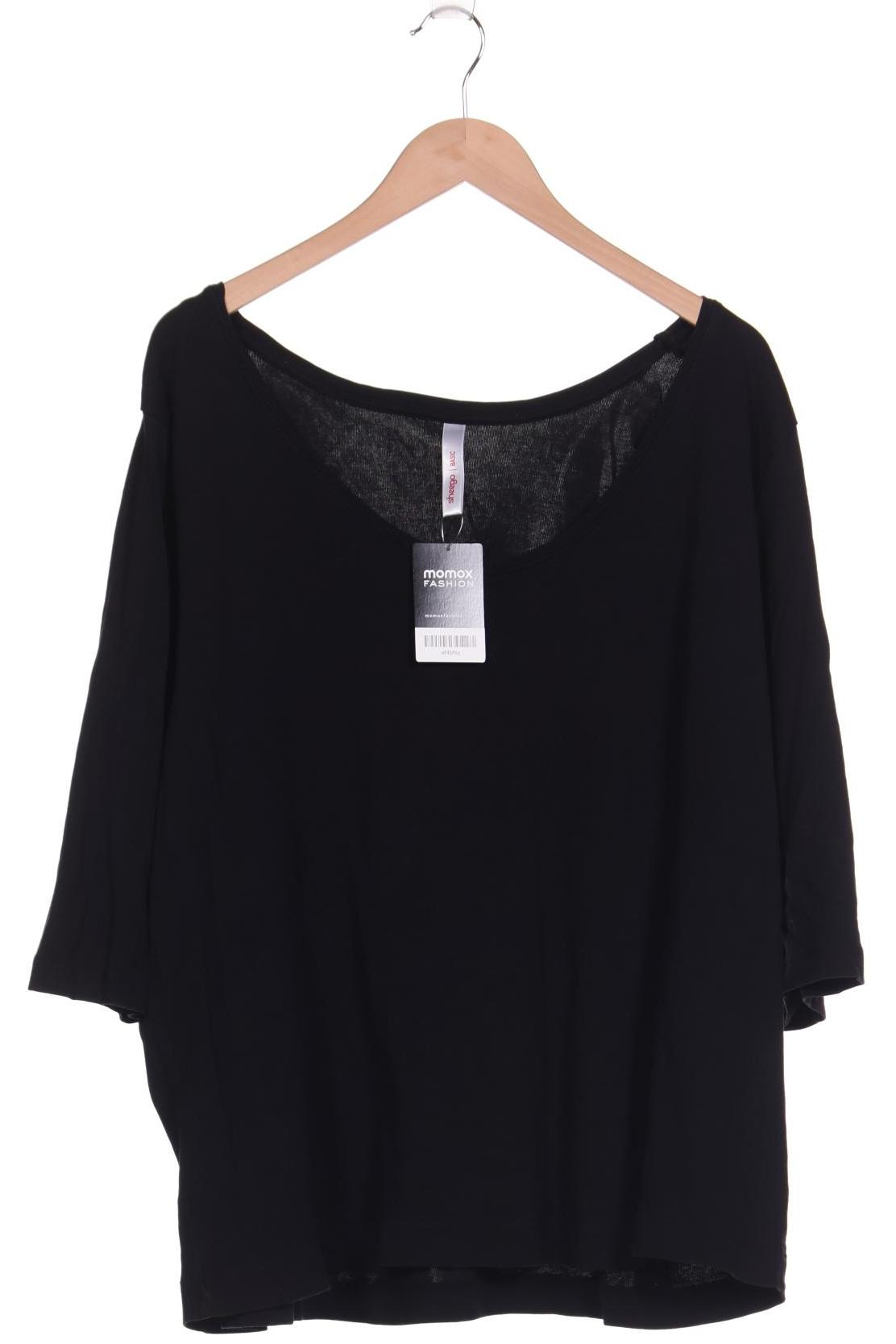 

sheego Damen Langarmshirt, schwarz