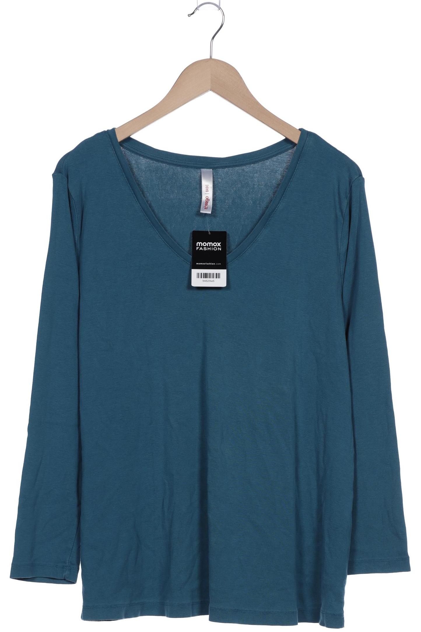 

sheego Damen Langarmshirt, blau