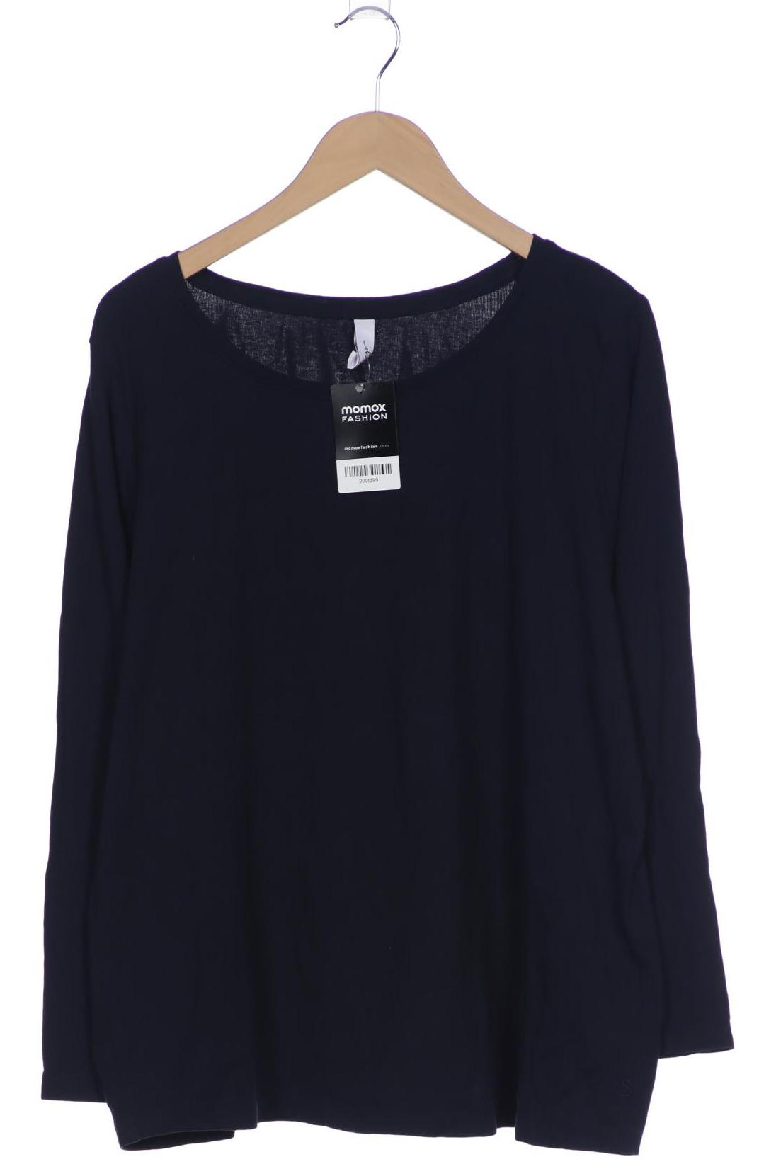 

sheego Damen Langarmshirt, marineblau, Gr. 48