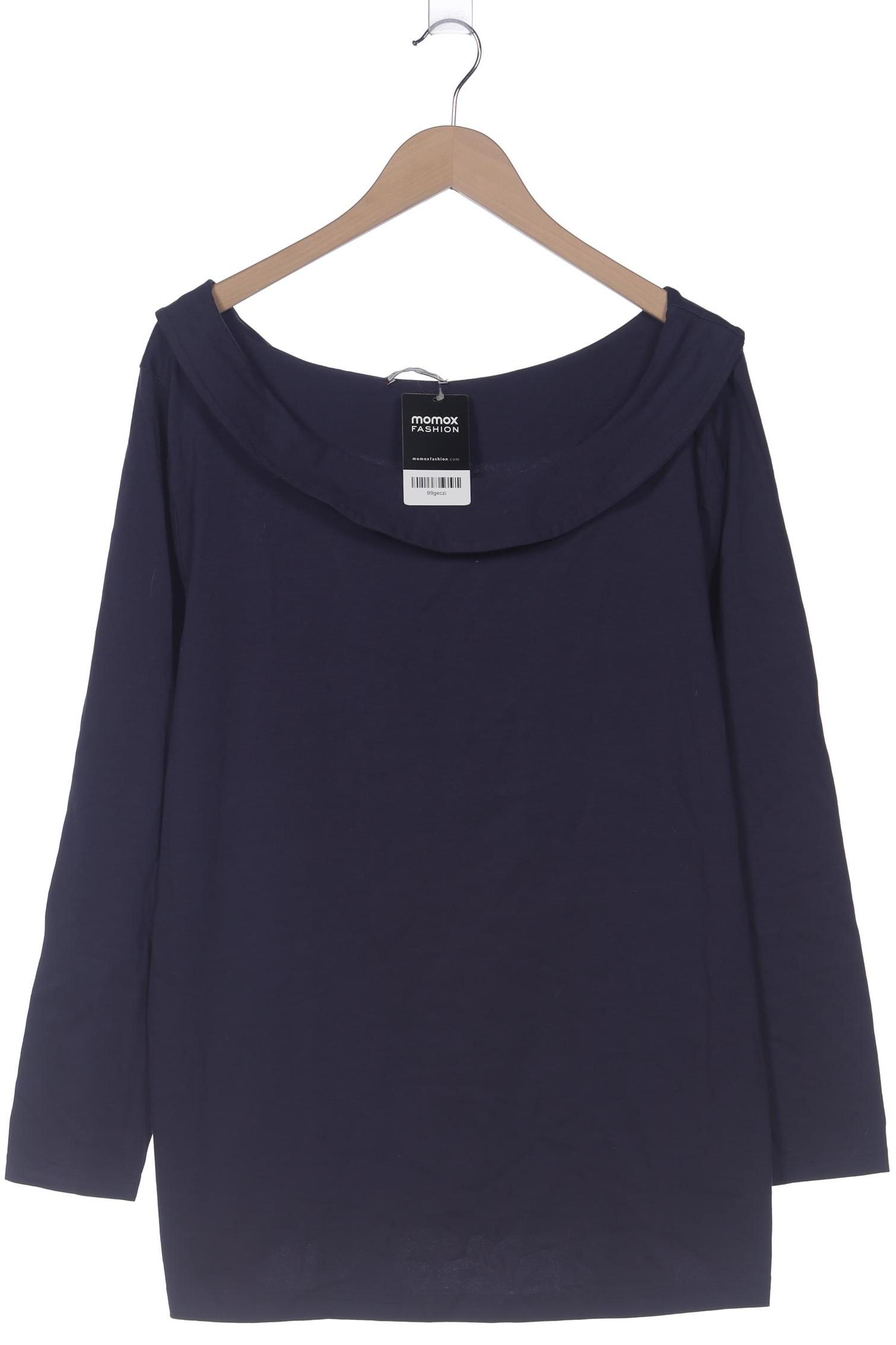 

sheego Damen Langarmshirt, marineblau, Gr. 48