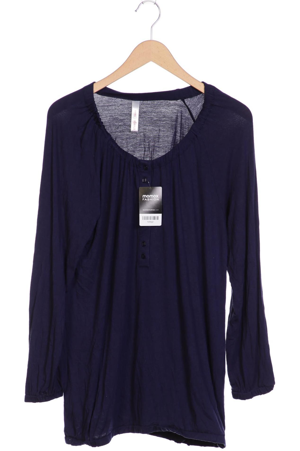 

sheego Damen Langarmshirt, marineblau