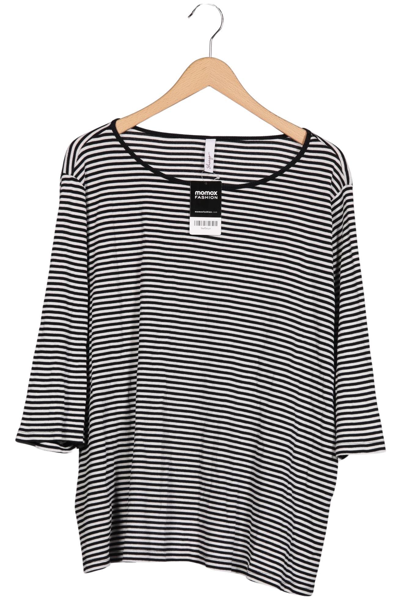 

sheego Damen Langarmshirt, schwarz, Gr. 52