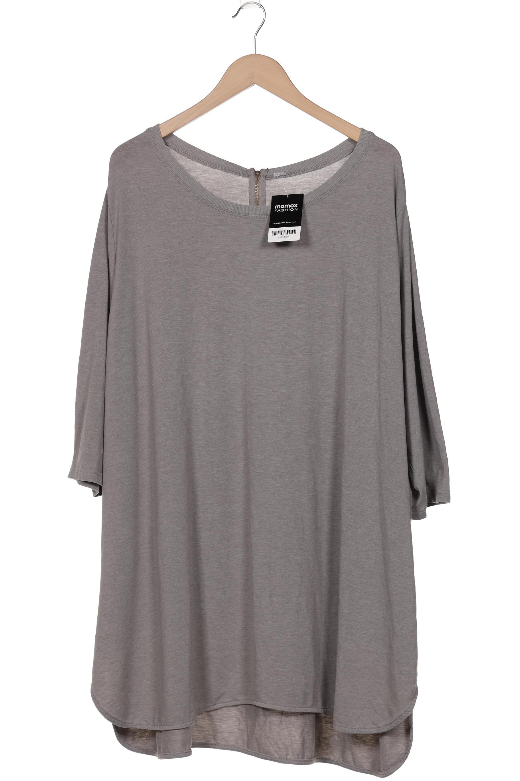

sheego Damen Langarmshirt, grau, Gr. 52