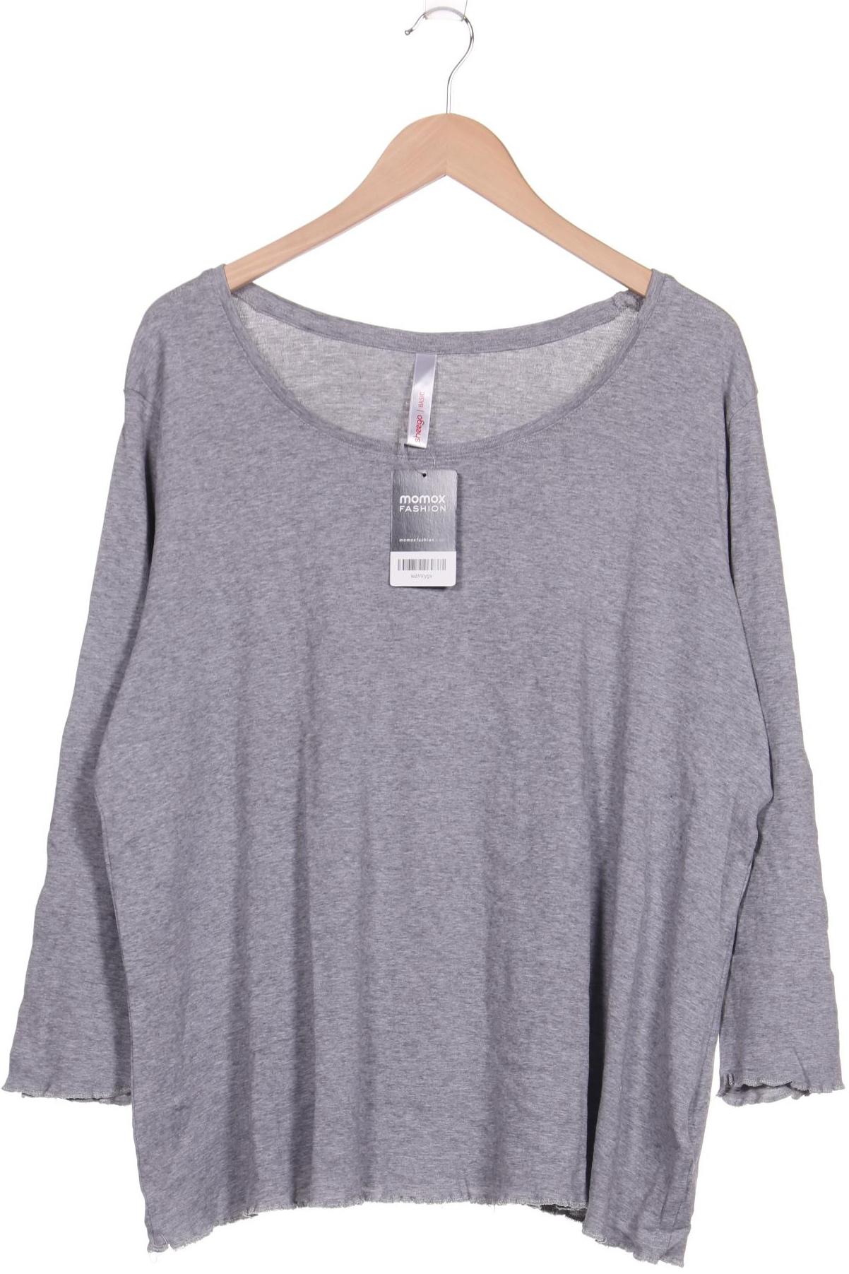 

sheego Damen Langarmshirt, grau