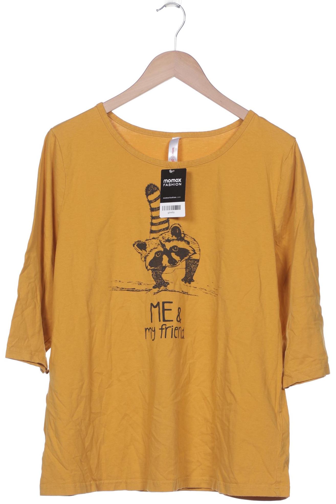 

sheego Damen Langarmshirt, gelb, Gr. 48