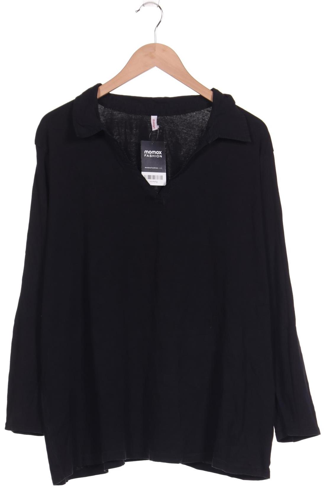 

sheego Damen Langarmshirt, schwarz