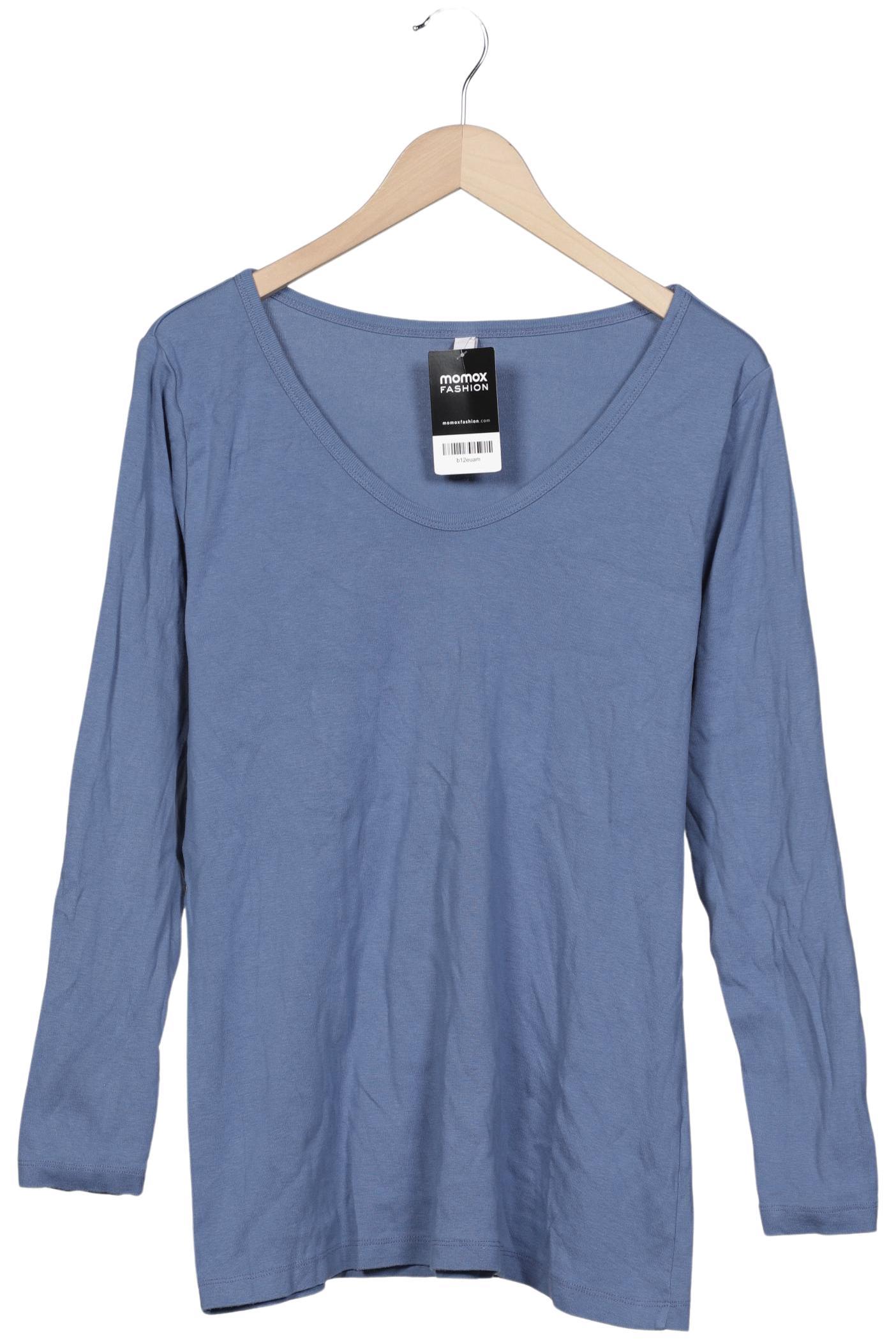 

sheego Damen Langarmshirt, blau, Gr. 44