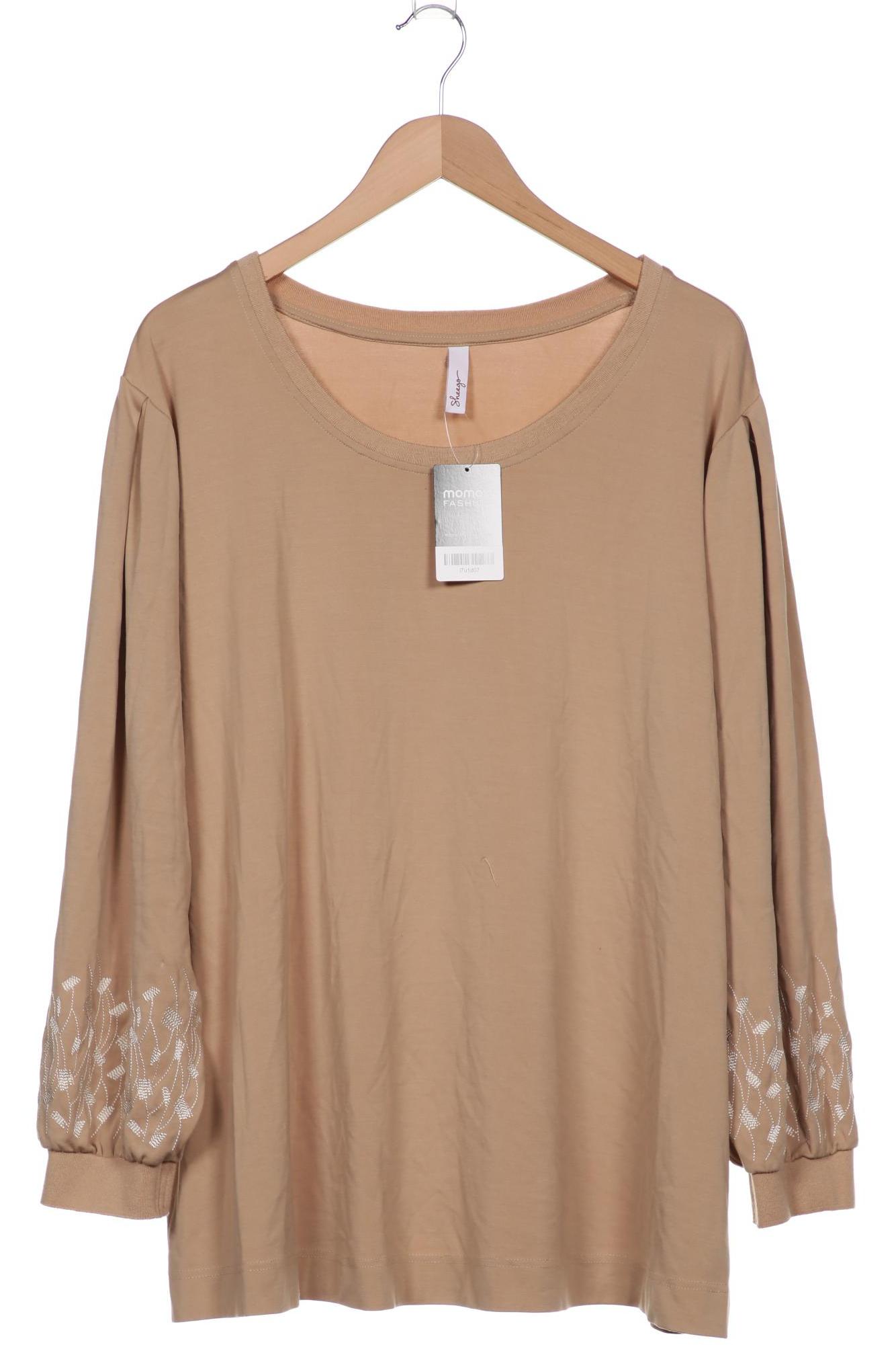 

sheego Damen Langarmshirt, beige