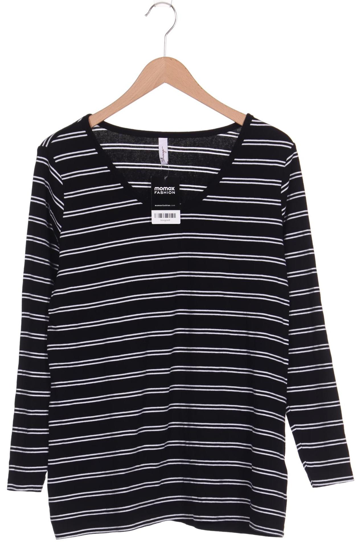 

sheego Damen Langarmshirt, schwarz