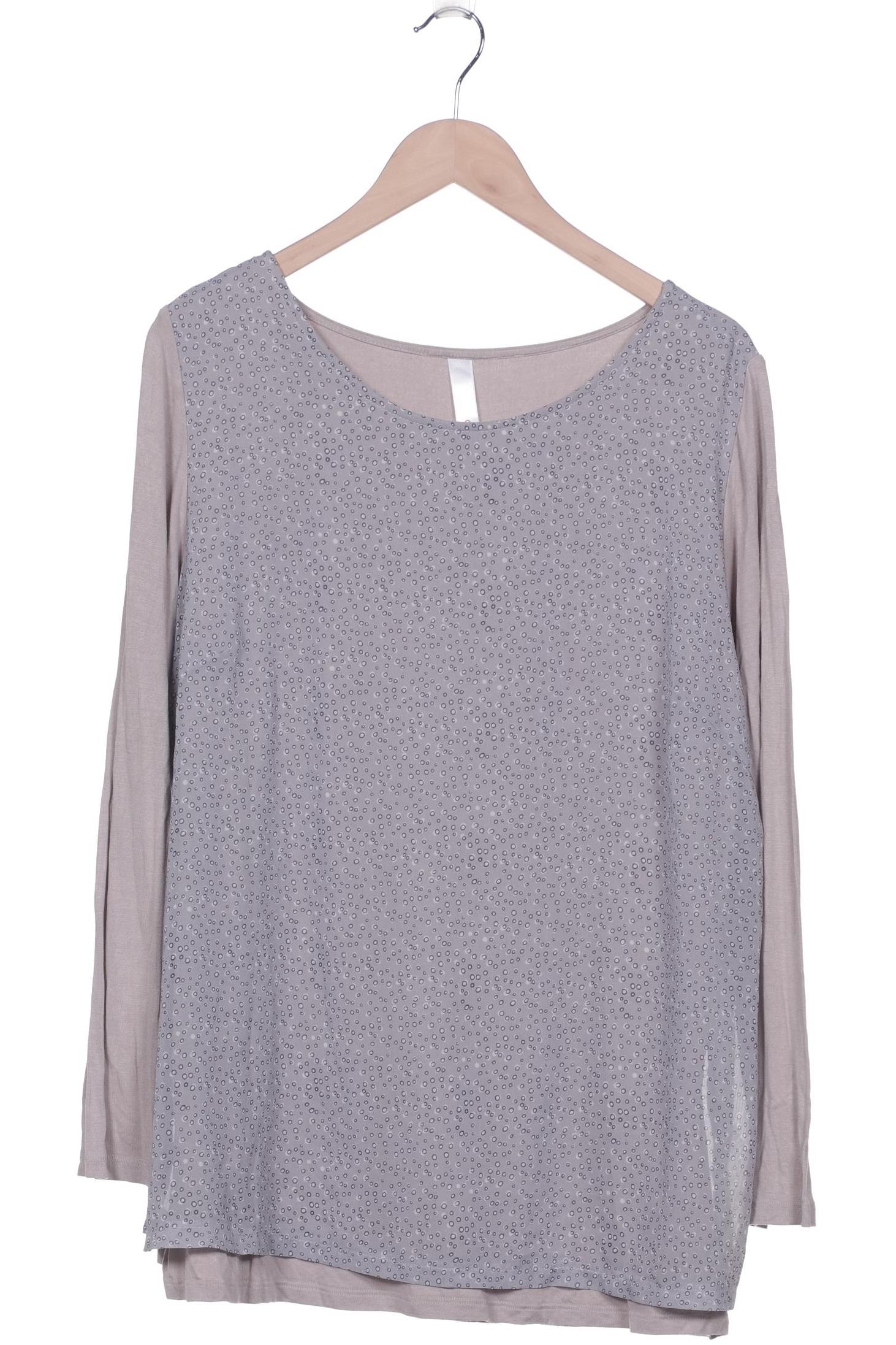 

sheego Damen Langarmshirt, grau