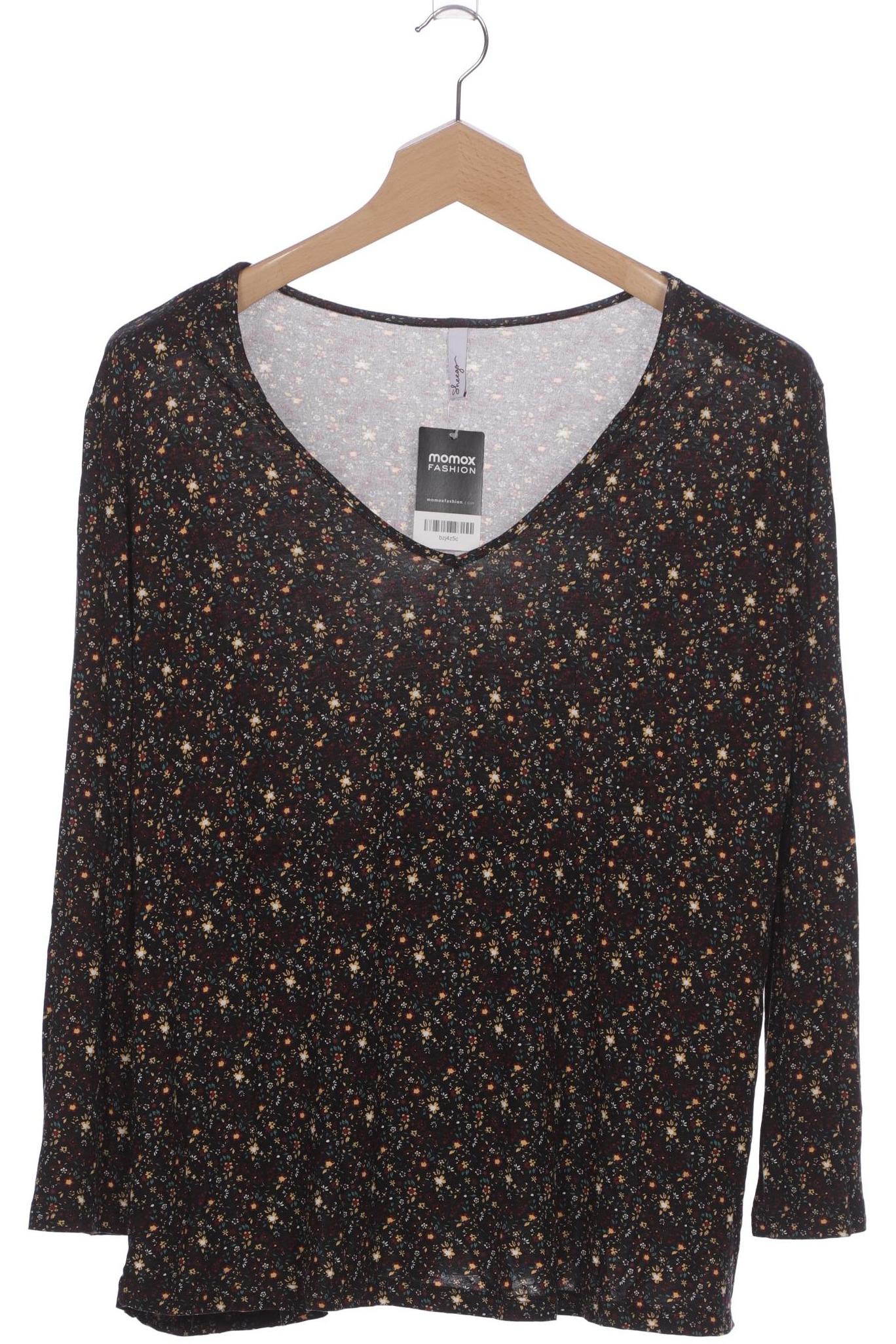 

sheego Damen Langarmshirt, schwarz, Gr. 48