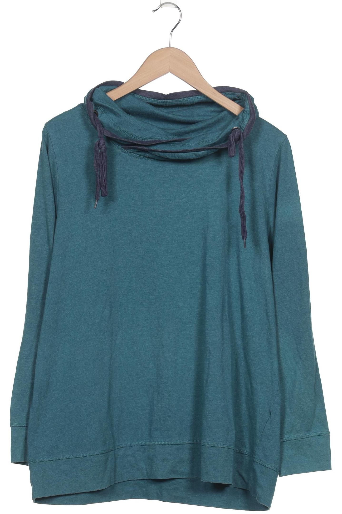 

sheego Damen Langarmshirt, blau, Gr. 44