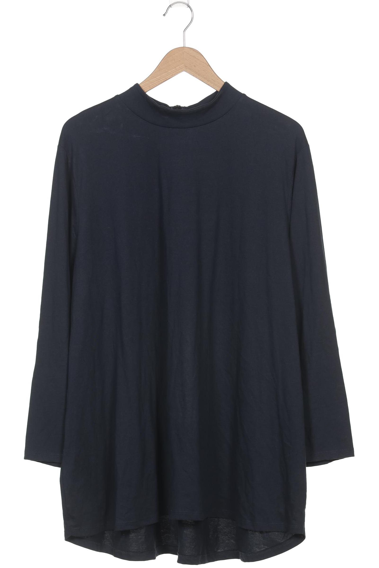 

sheego Damen Langarmshirt, marineblau, Gr. 52