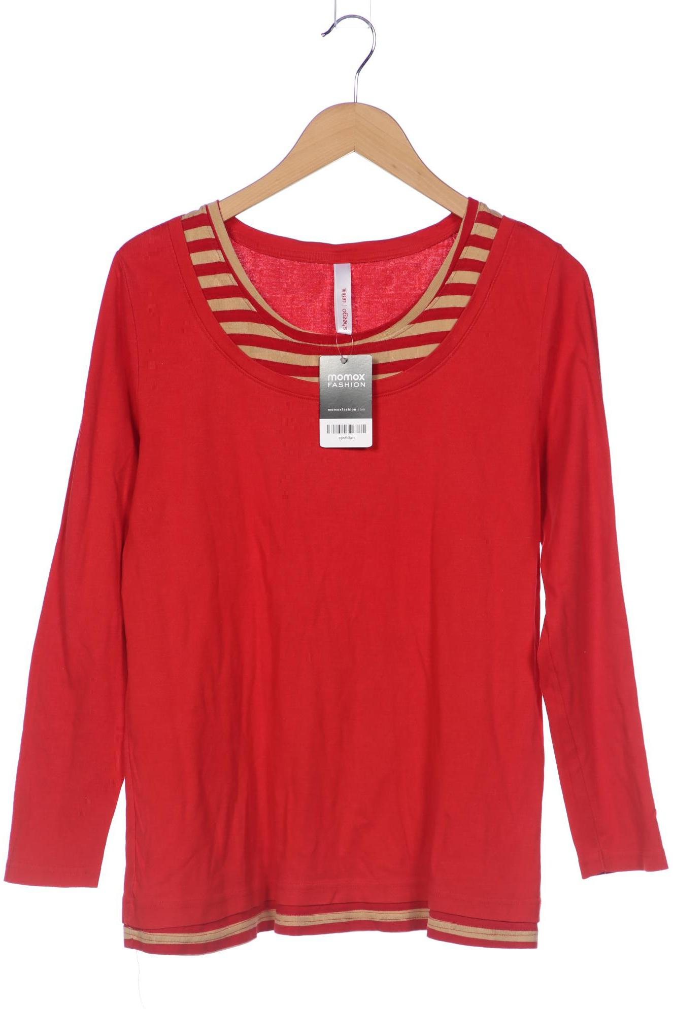 

sheego Damen Langarmshirt, rot