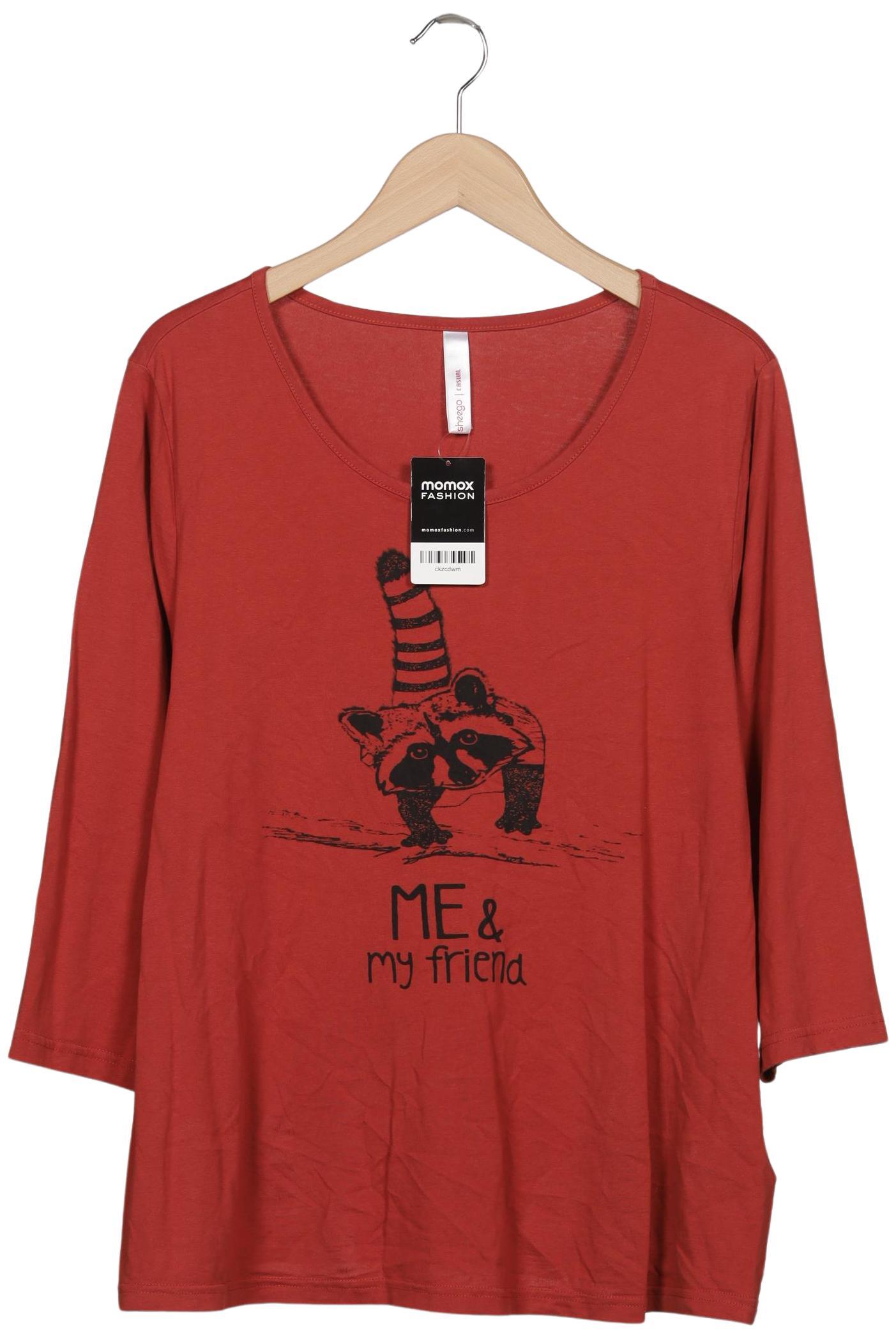 

sheego Damen Langarmshirt, rot, Gr. 44