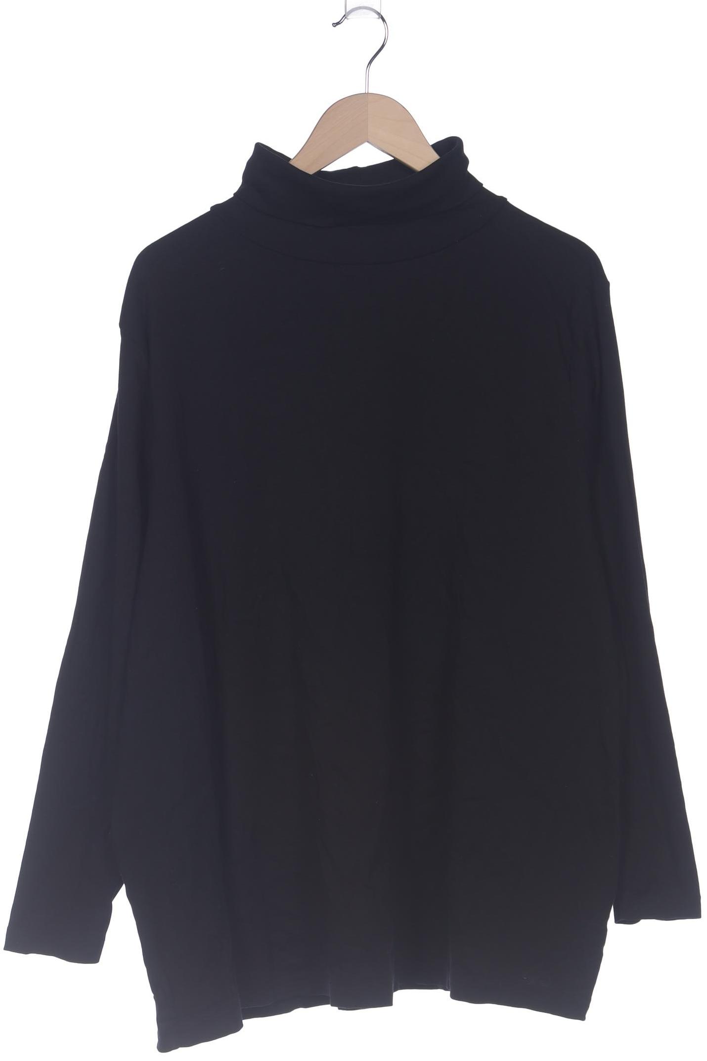 

sheego Damen Langarmshirt, schwarz, Gr. 52