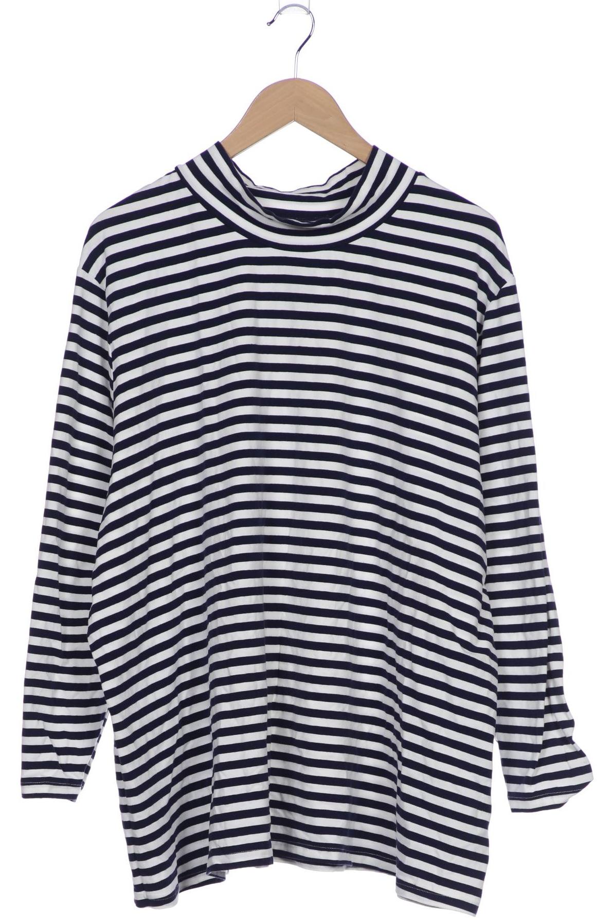

sheego Damen Langarmshirt, weiß, Gr. 56